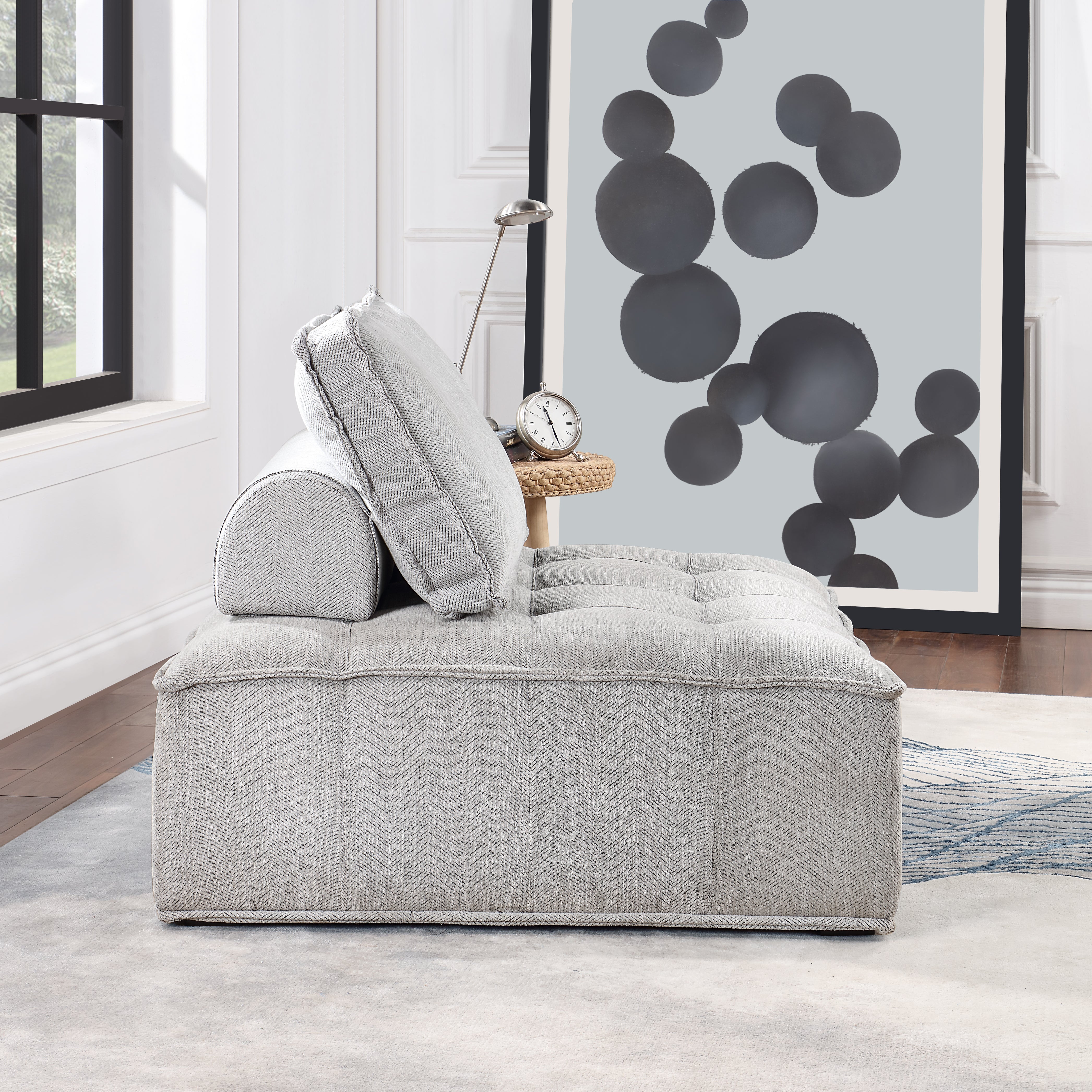 41 inch Upholstered Seating Armless Accent Chair