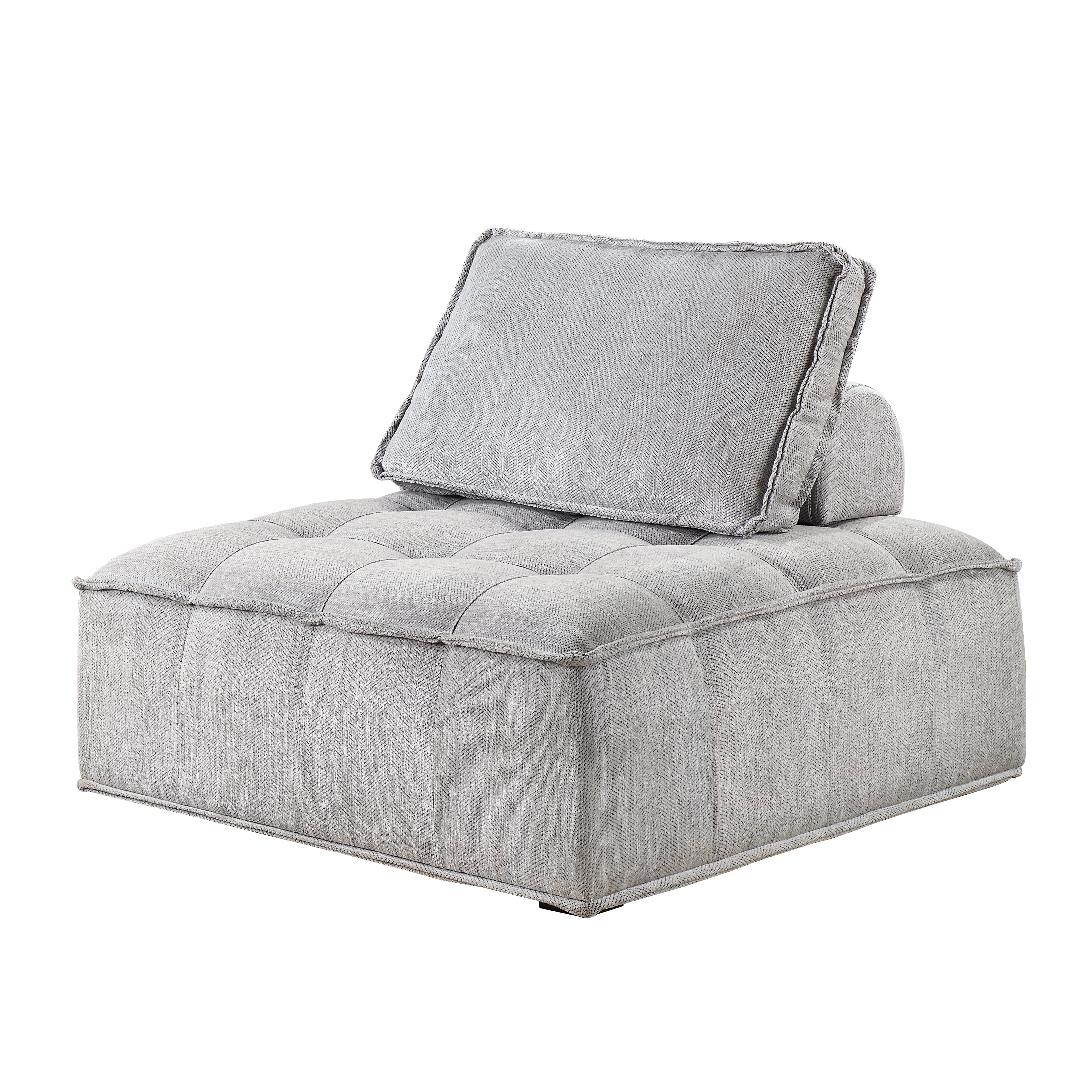 41 inch Upholstered Seating Armless Accent Chair