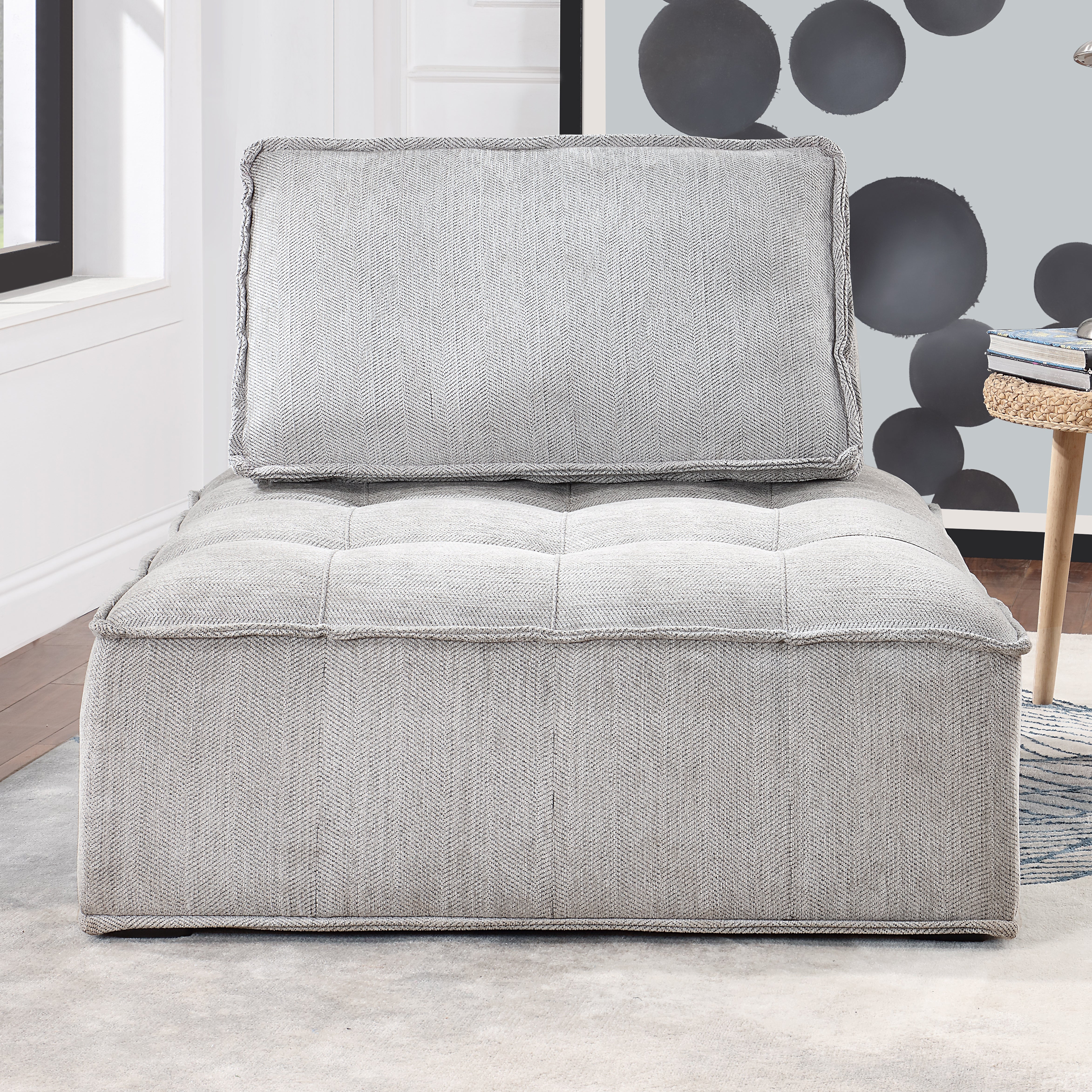 41 inch Upholstered Seating Armless Accent Chair