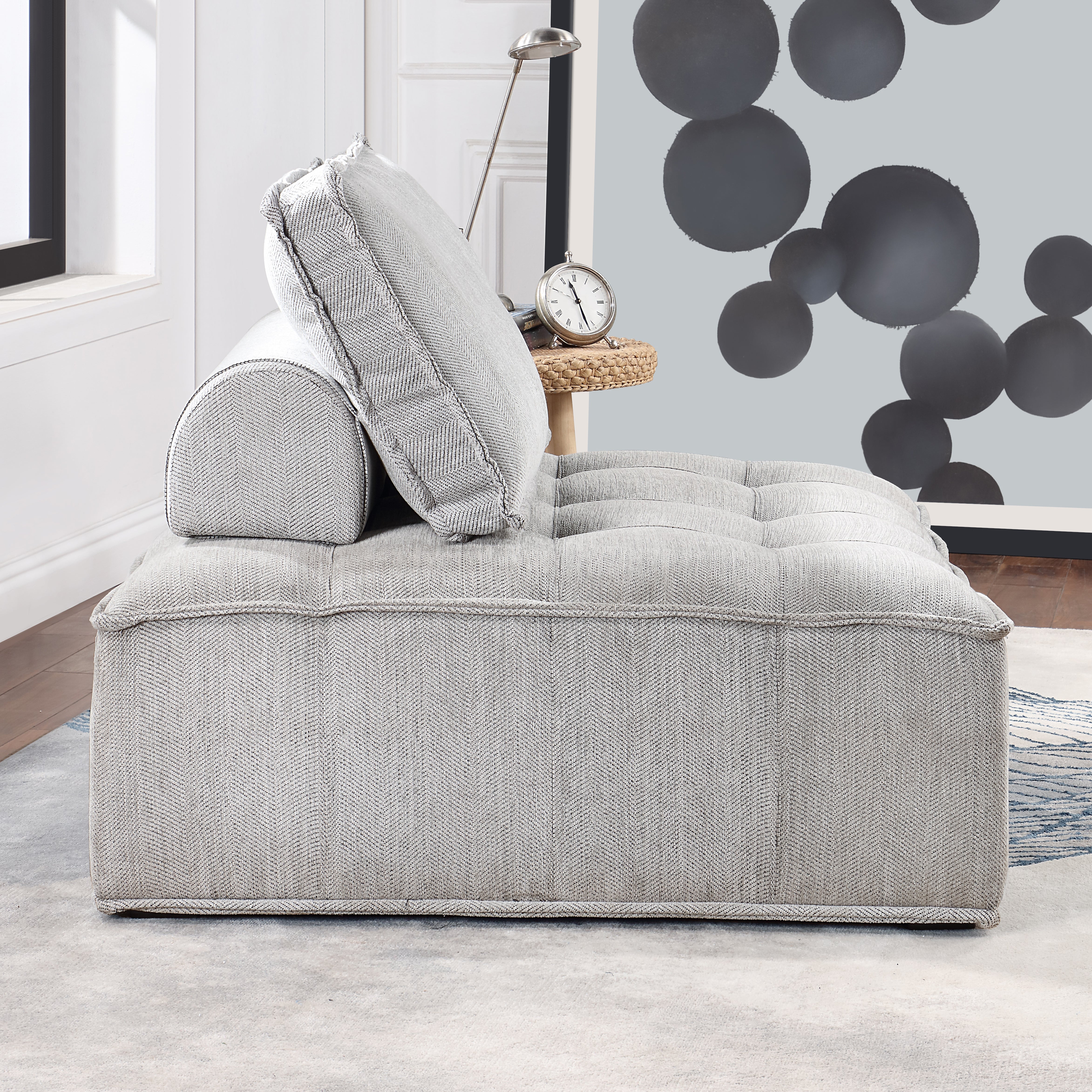 41 inch Upholstered Seating Armless Accent Chair