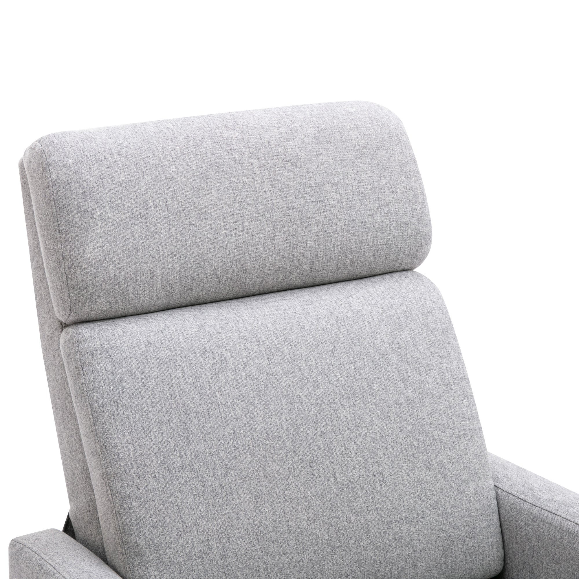 Wood-Framed Upholstered Recliner Chair with Thick Seat Cushion and Backrest