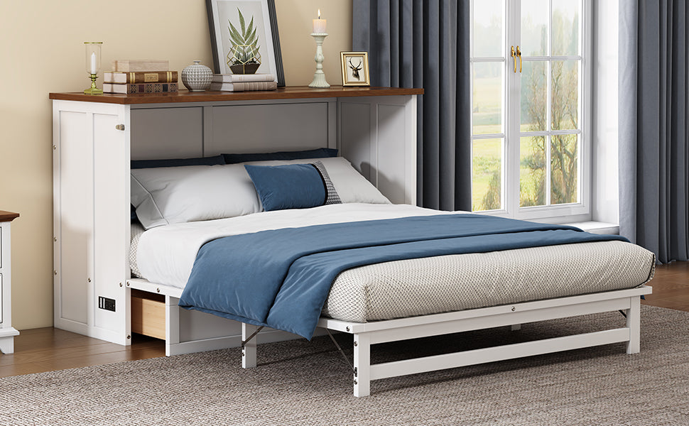 2 Pieces Wooden Frame Bedroom Set
