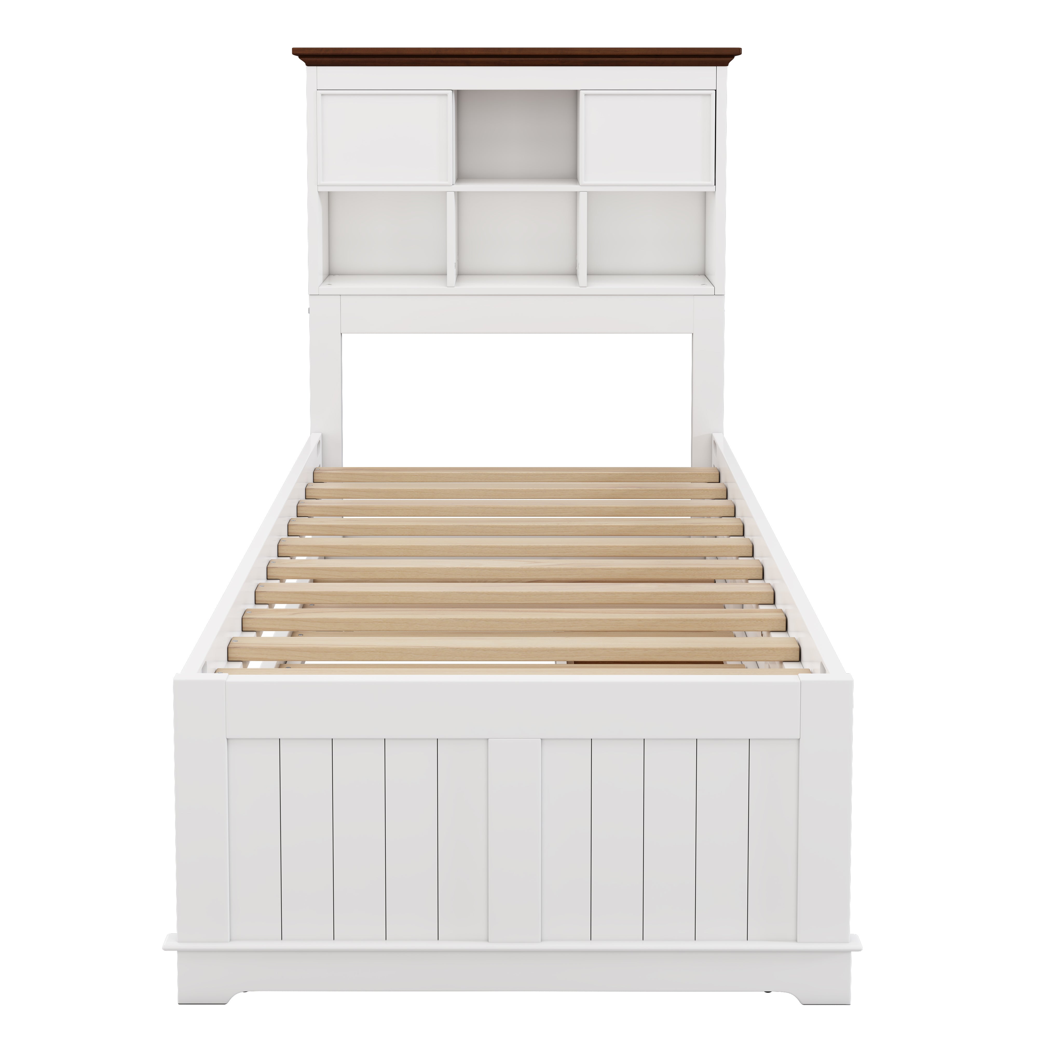 2 Pieces Wooden Captain Bedroom Set with Trundle and Nightstand
