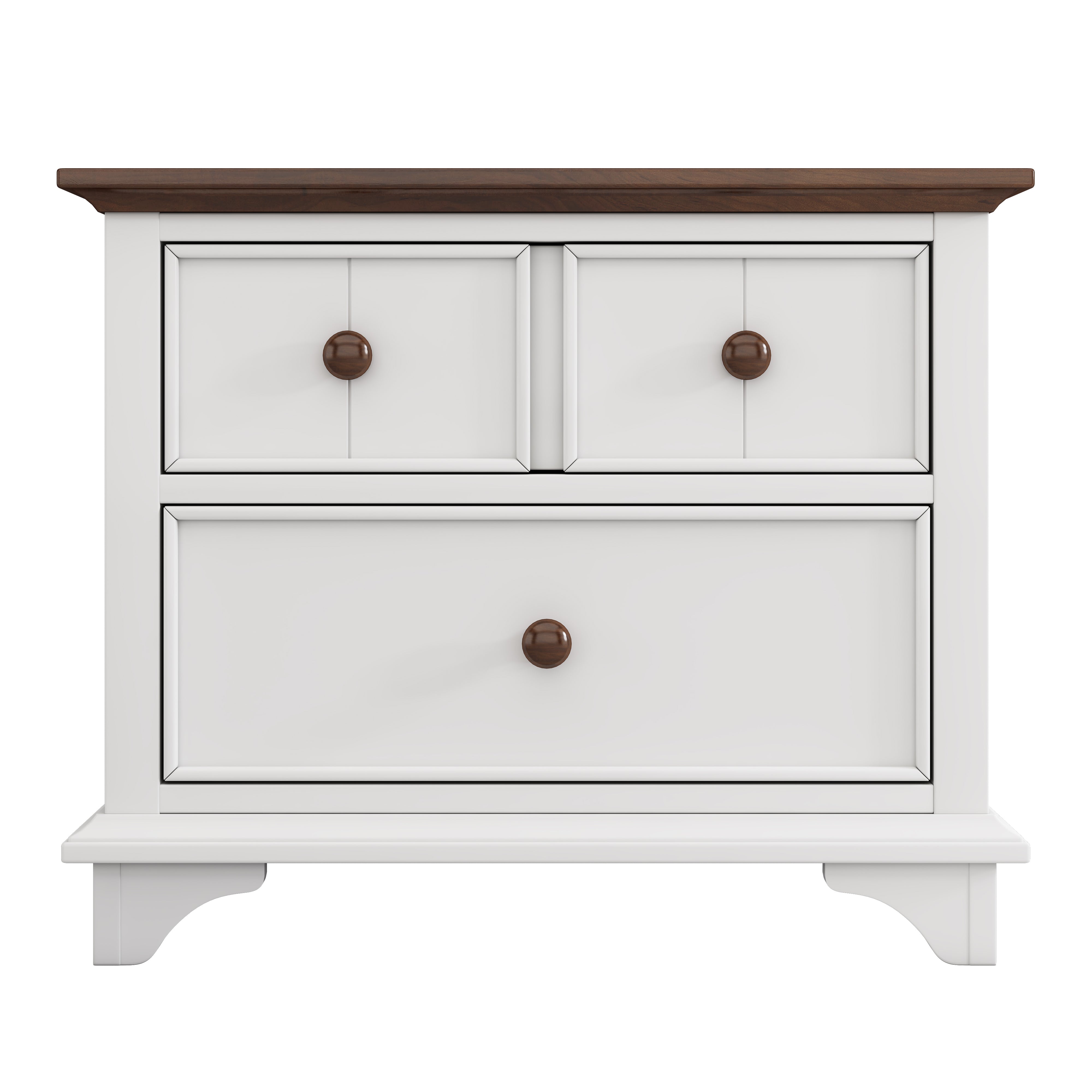 2 Pieces Wooden Captain Bedroom Set with Trundle and Nightstand