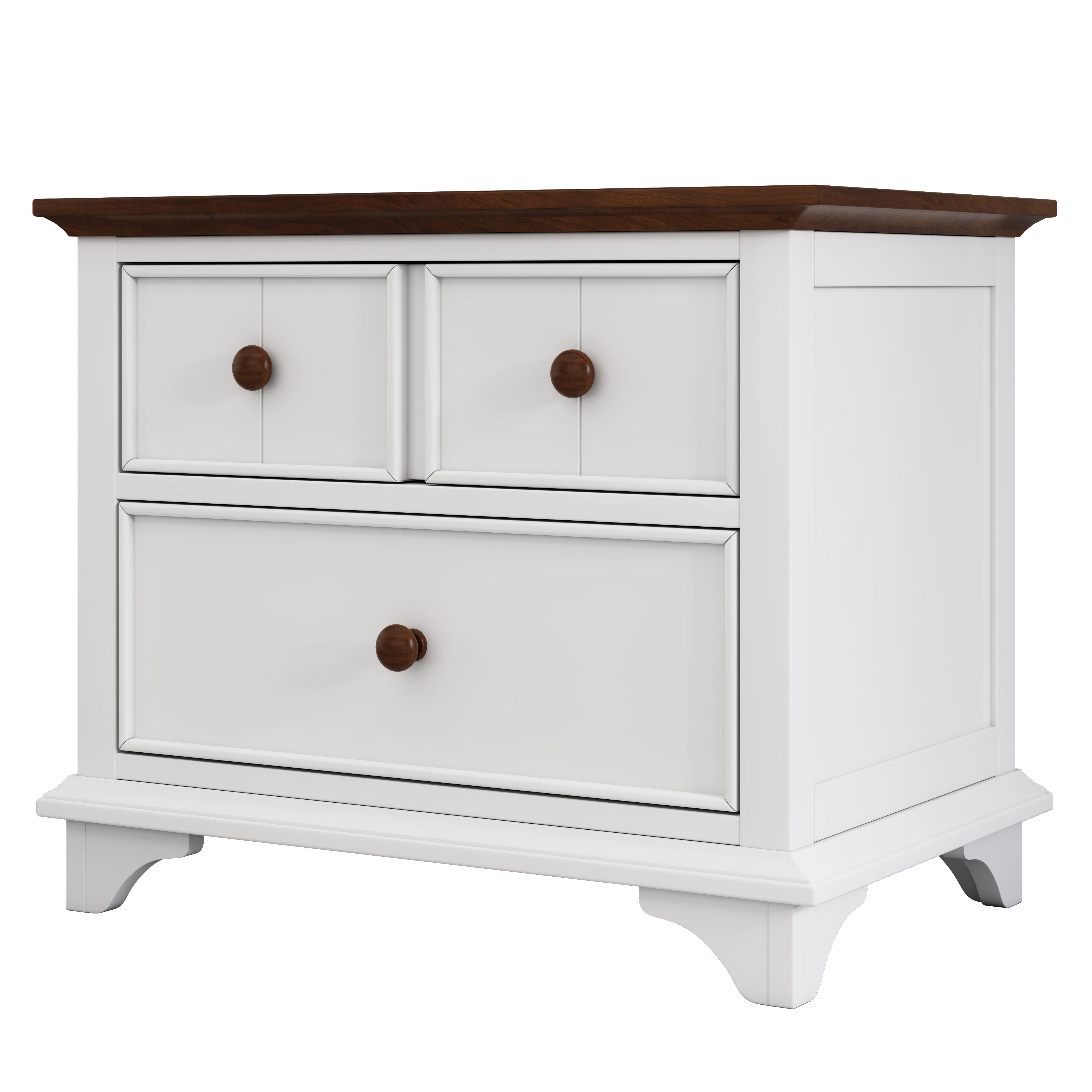 2 Pieces Wooden Captain Bedroom Set with Trundle and Nightstand