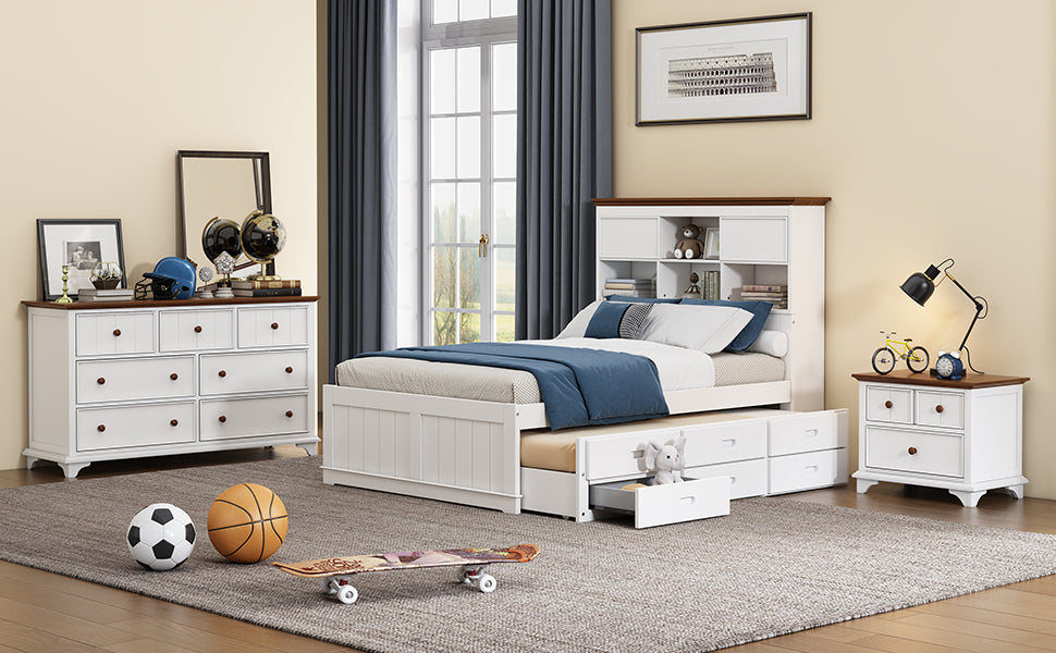 3 Pieces Wood Frame Bedroom Set