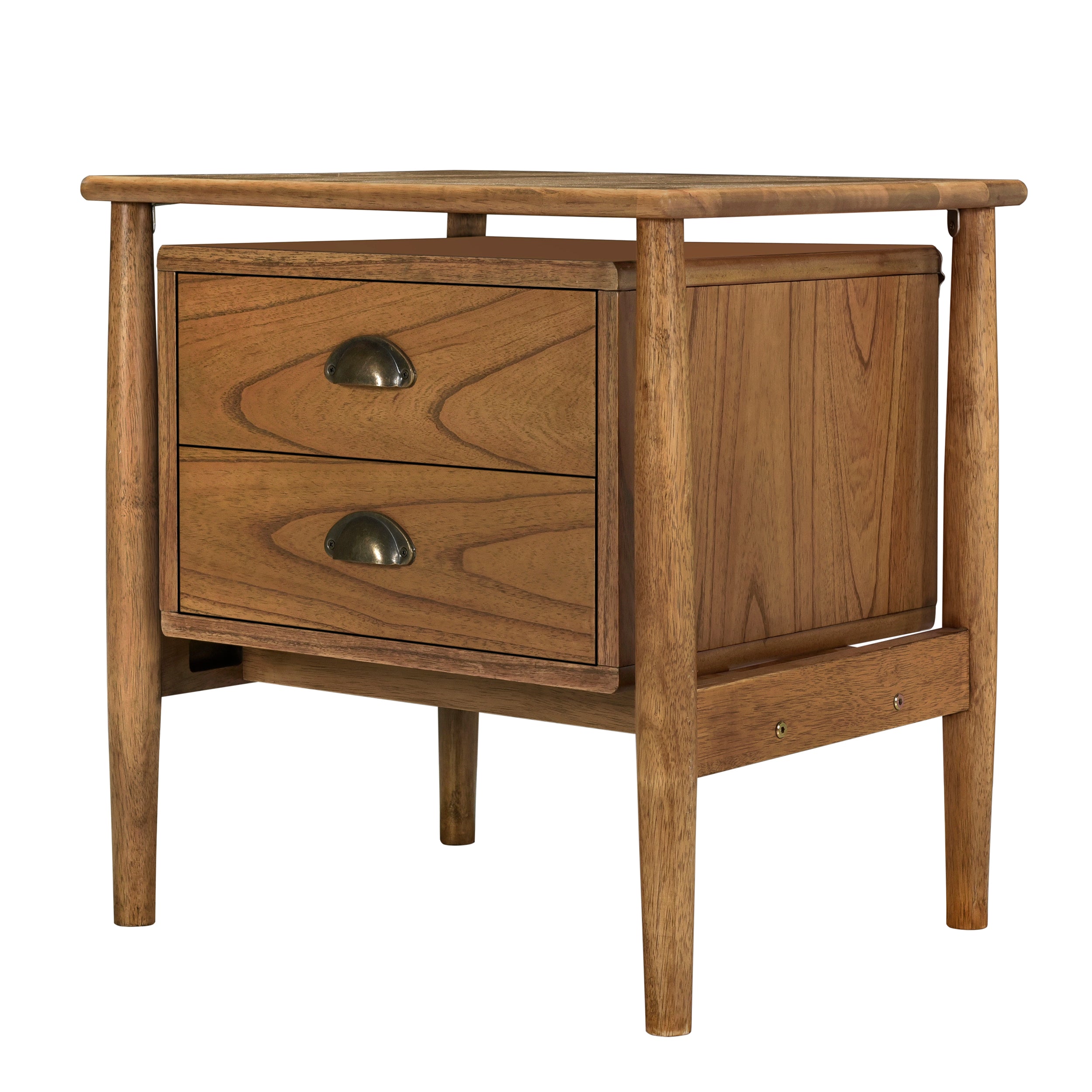Queen Walnut Frame Bedroom Sets with Bookshelf