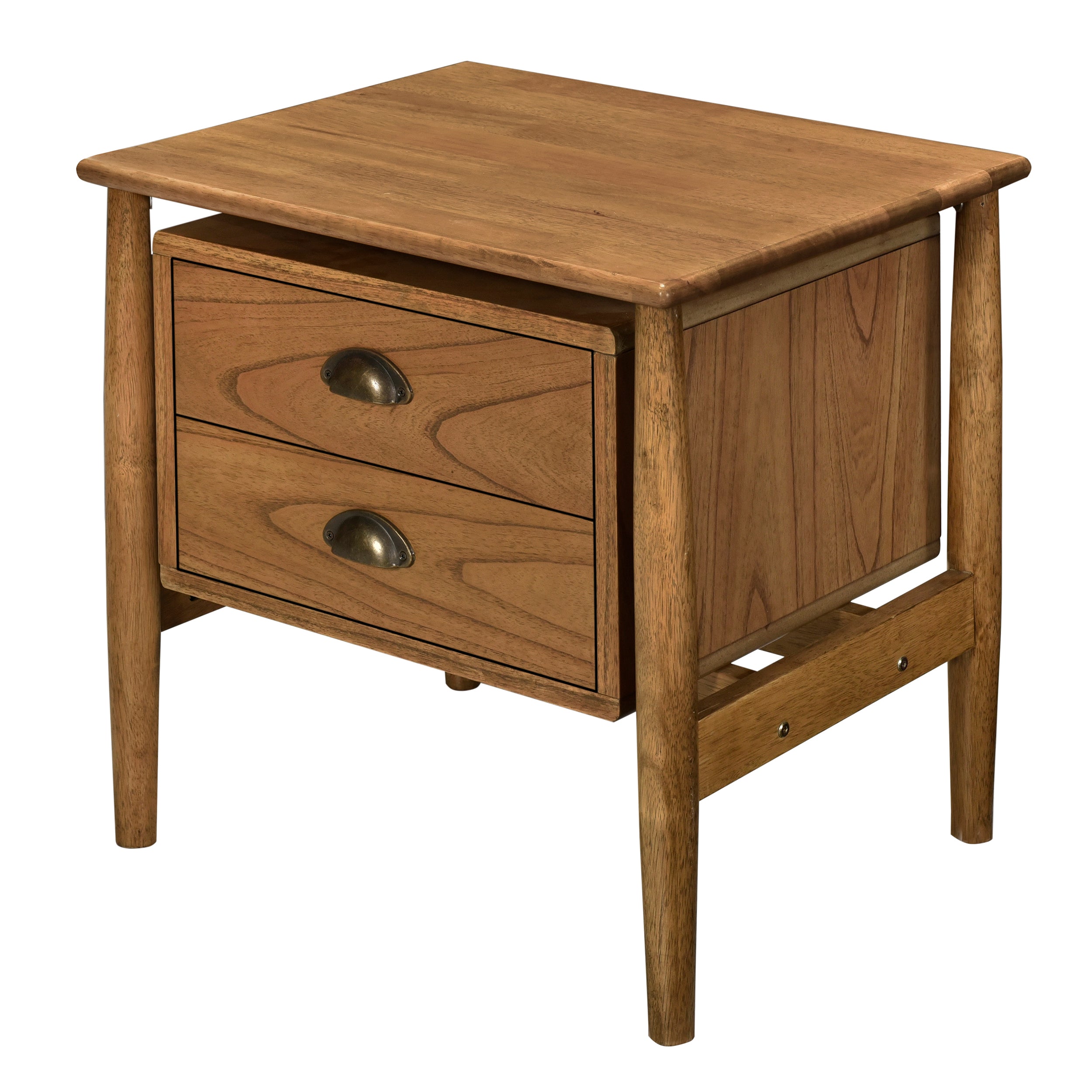 Queen Walnut Frame Bedroom Sets with Bookshelf
