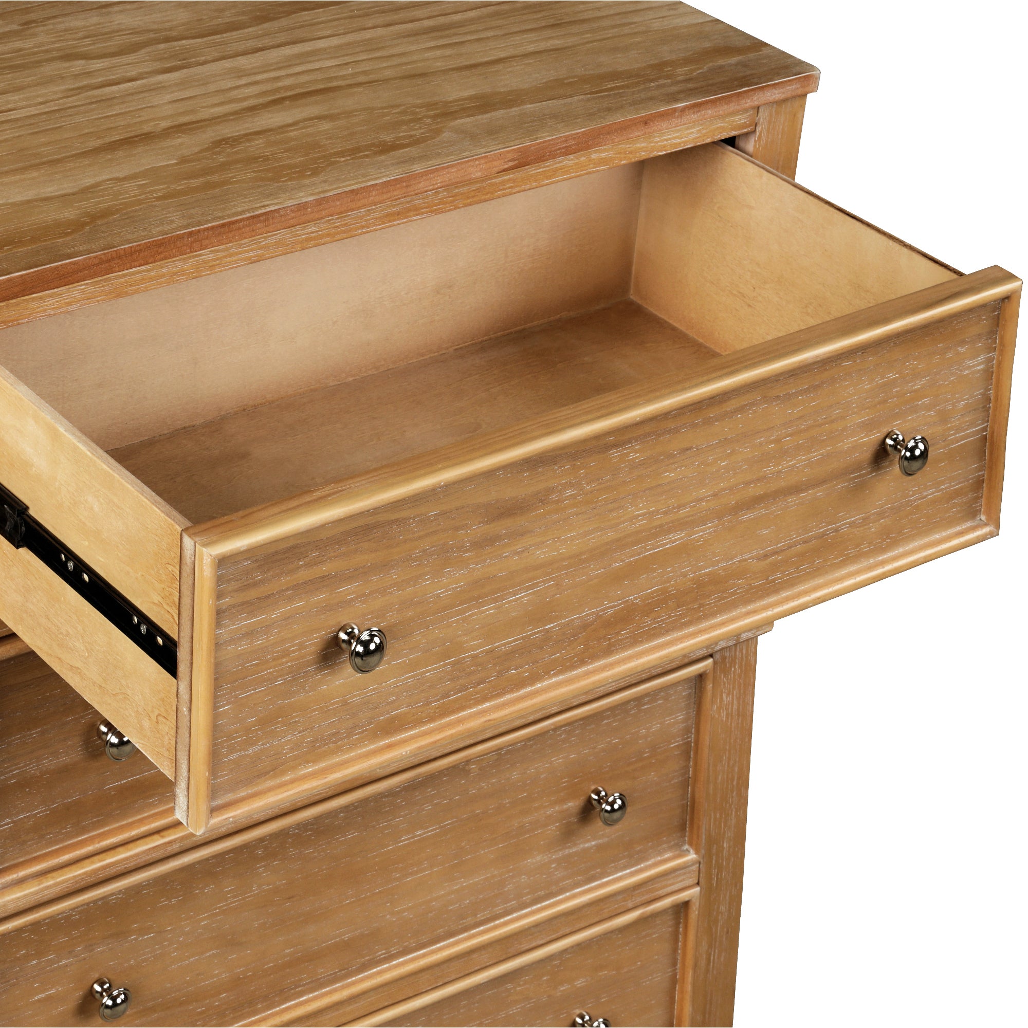 5-Drawer Solid Wood Chest in Natural