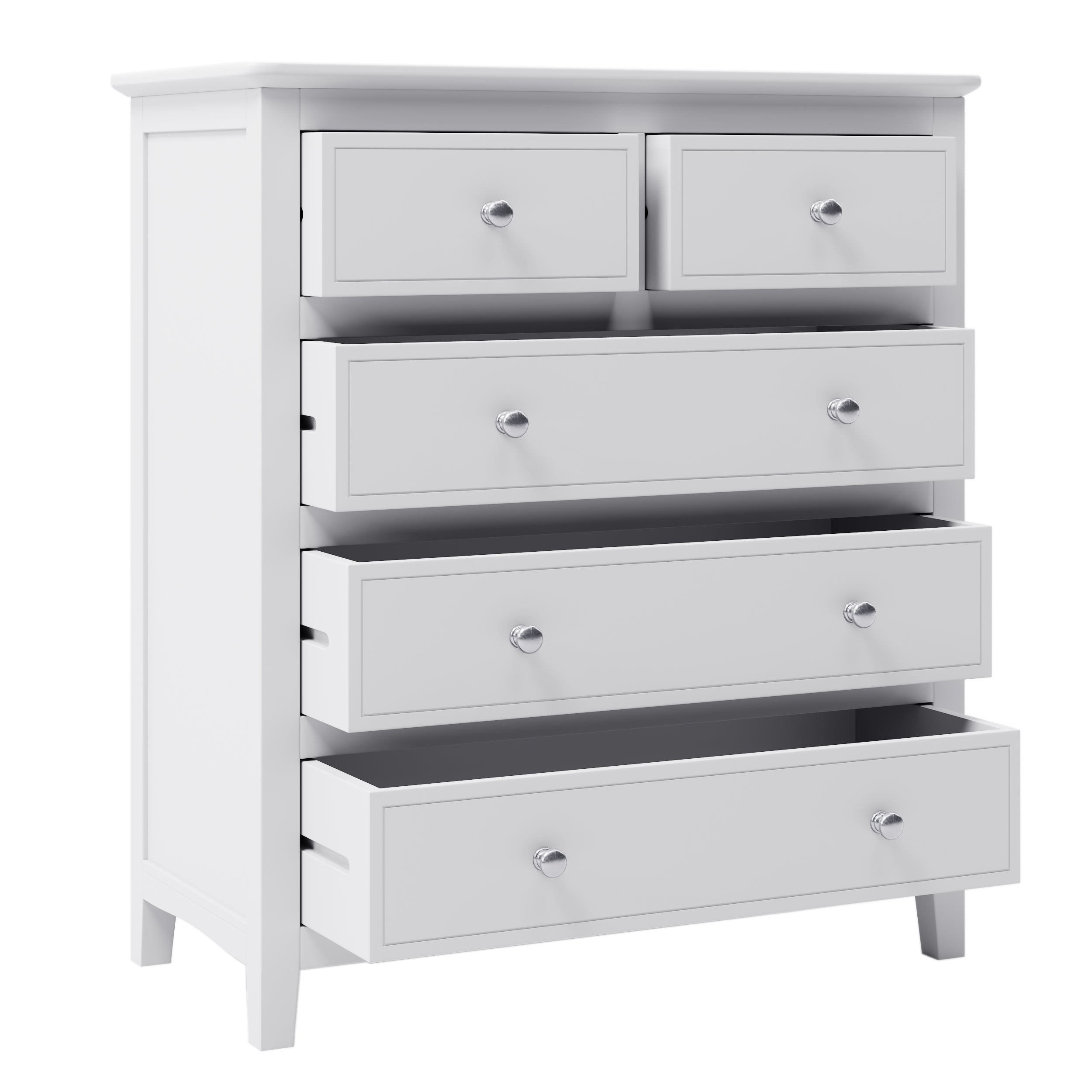 32.6"L 5-Drawer Solid Wood Chest