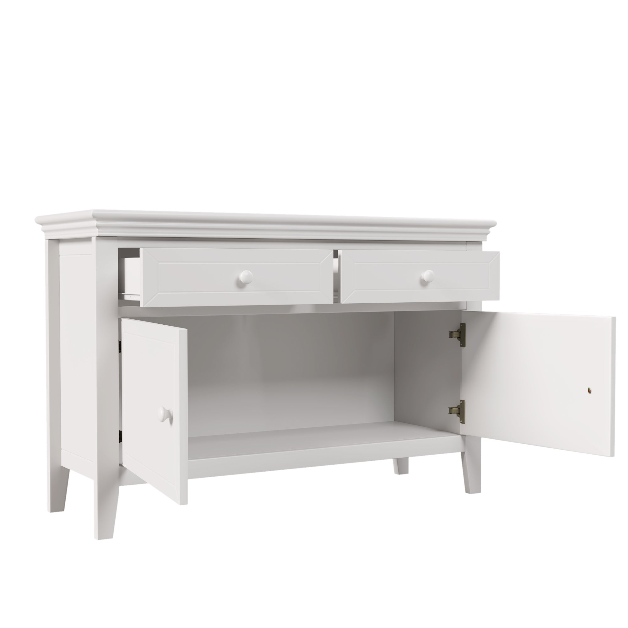 46" 2-Drawer Solid Wood with Ample Storage Space