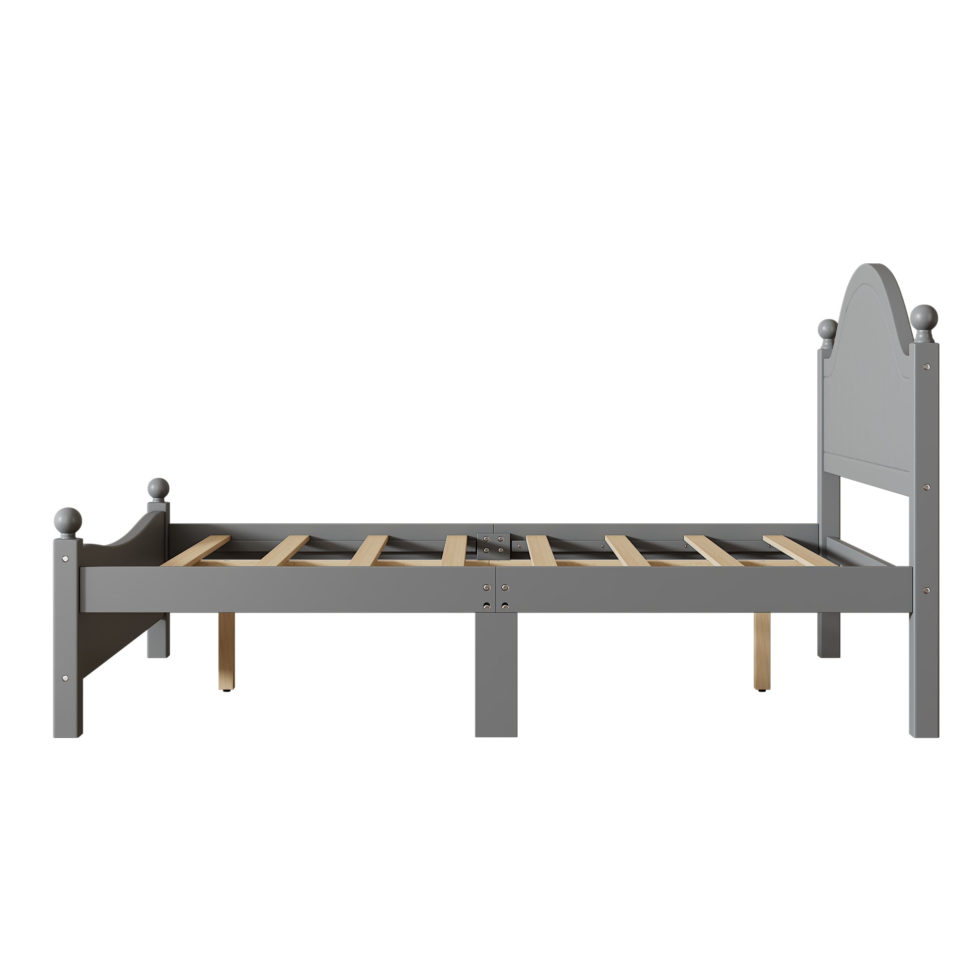 Traditional Concise Style Queen Wood Platform Bed