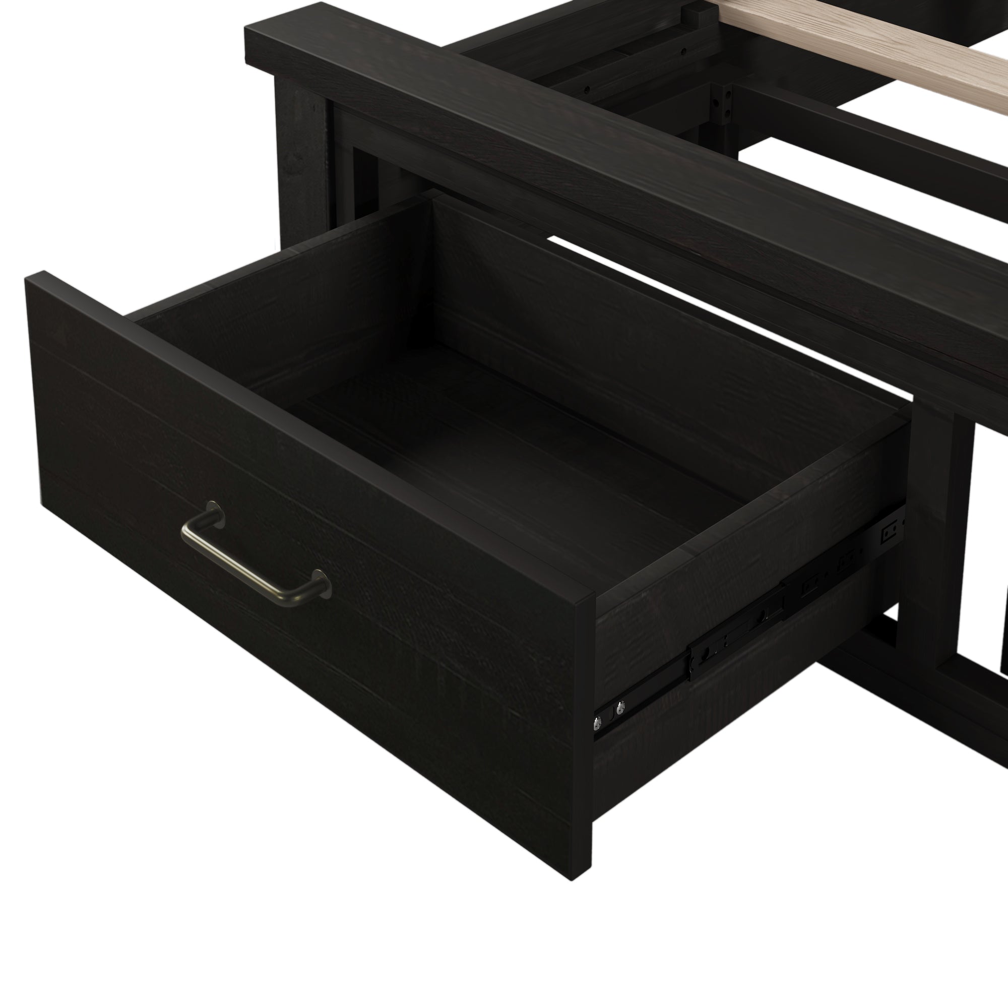 Queen Storage Panel Bed with Two Drawers