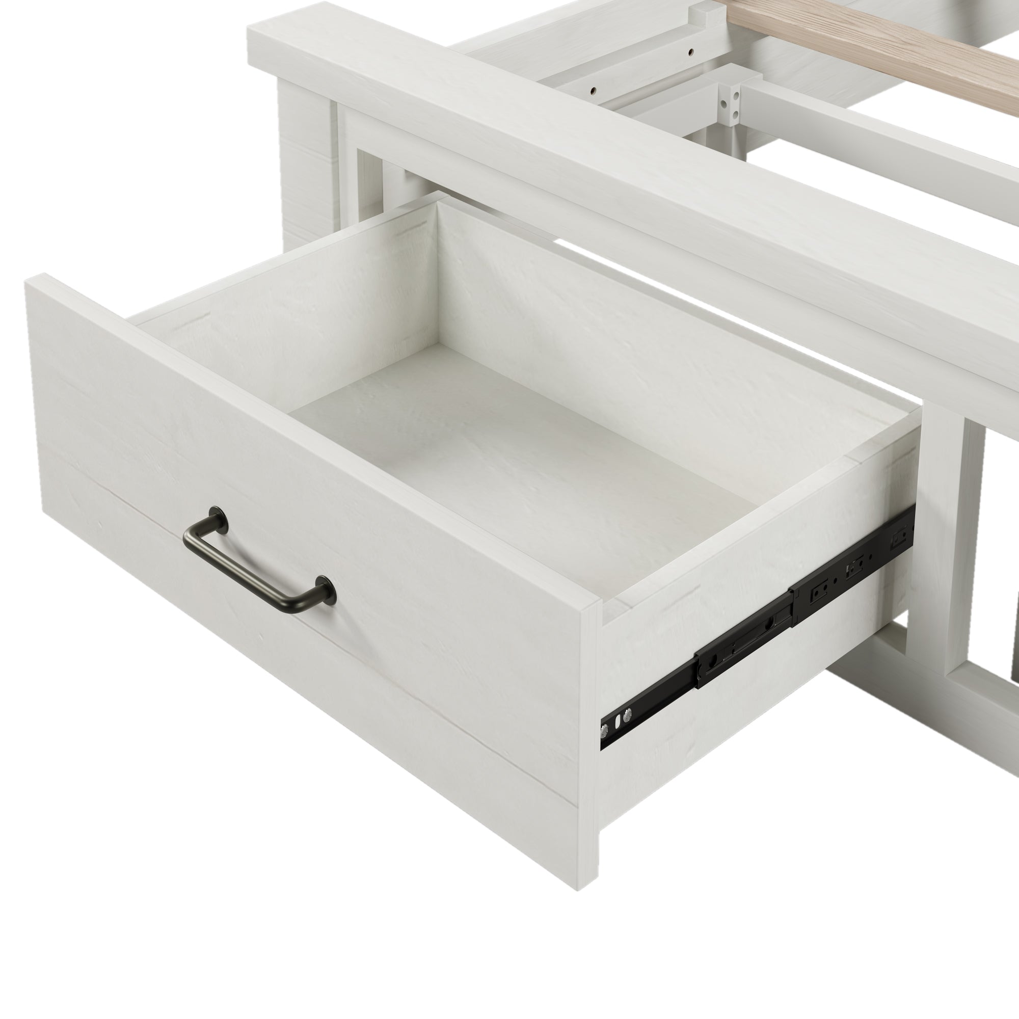 Queen Storage Panel Bed with Two Drawers