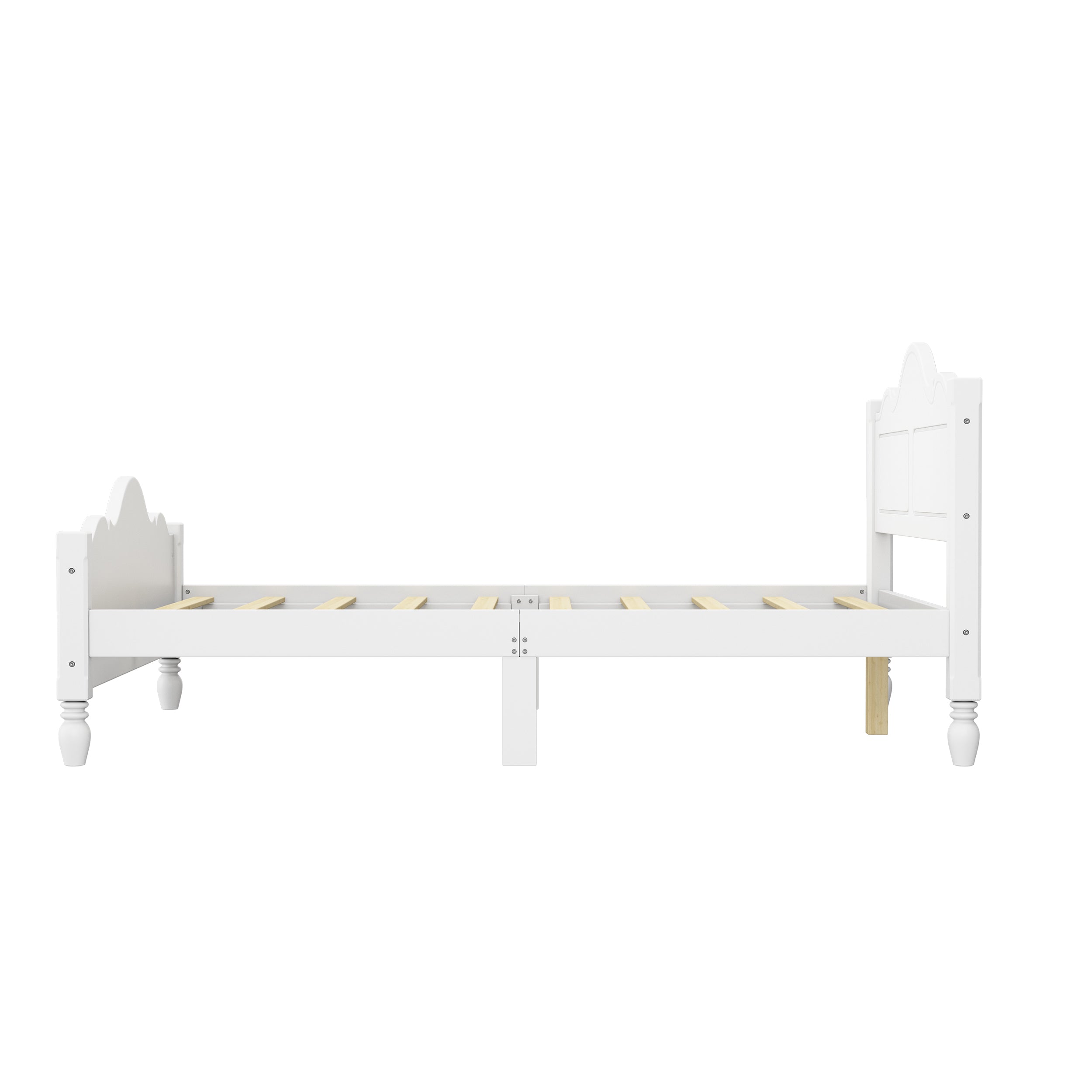 Queen Size Modern Wooden Platform Bed with Headboard