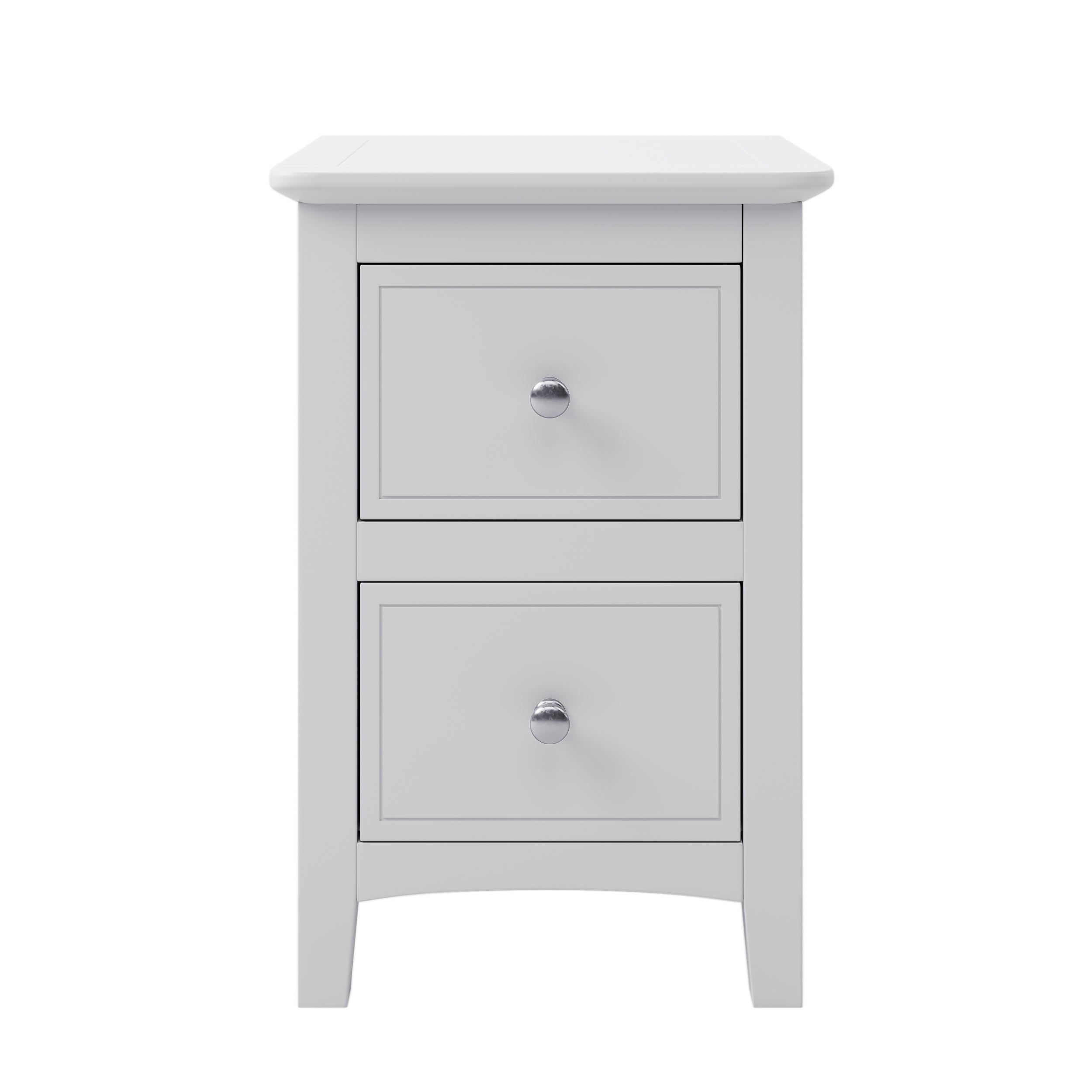 2-Drawer Solid Wood Nightstand End Table