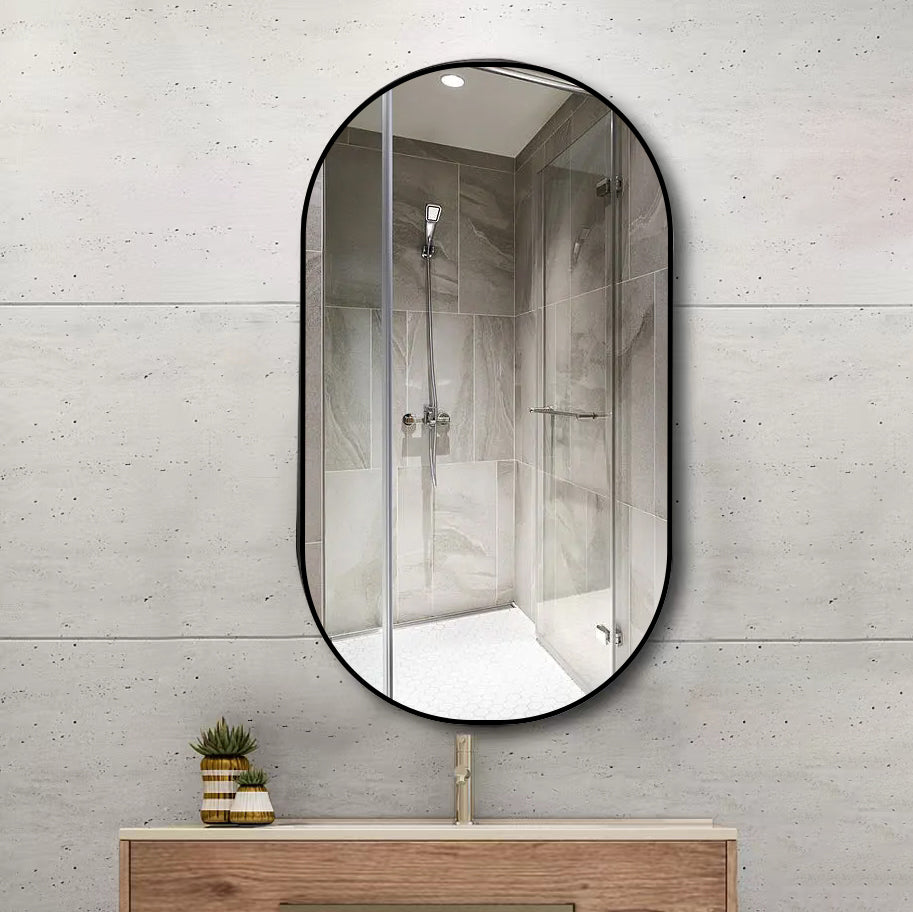 36 in. W x 18 in. H Metal Frame Wall Mounted Bathroom Vanity Mirror