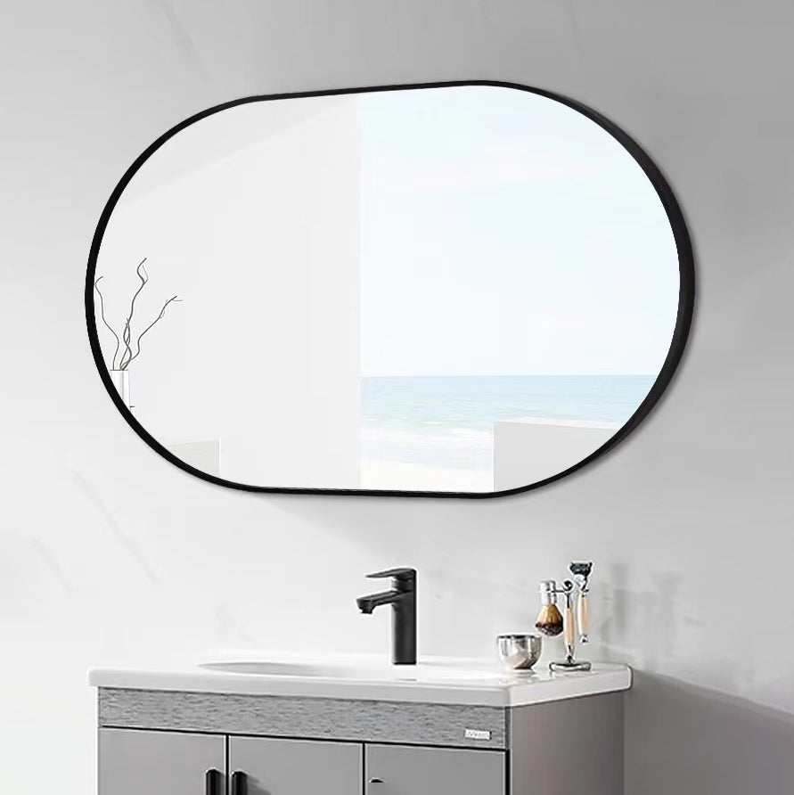 36 in. W x 18 in. H Metal Frame Wall Mounted Bathroom Vanity Mirror
