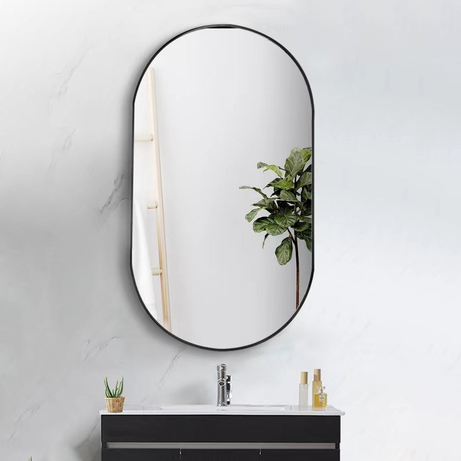 36 in. W x 18 in. H Metal Frame Wall Mounted Bathroom Vanity Mirror