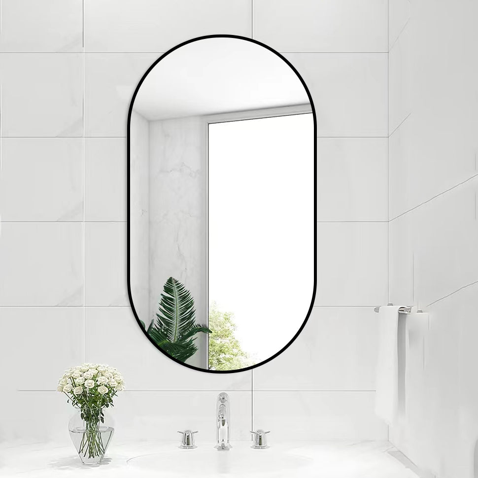 36 in. W x 18 in. H Metal Frame Wall Mounted Bathroom Vanity Mirror