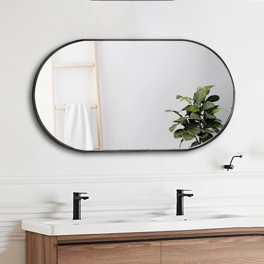 36 in. W x 18 in. H Metal Frame Wall Mounted Bathroom Vanity Mirror