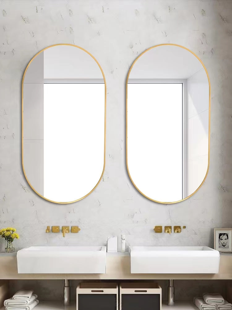 36 in. W x 18 in. H Metal Frame Wall Mounted Bathroom Vanity Mirror