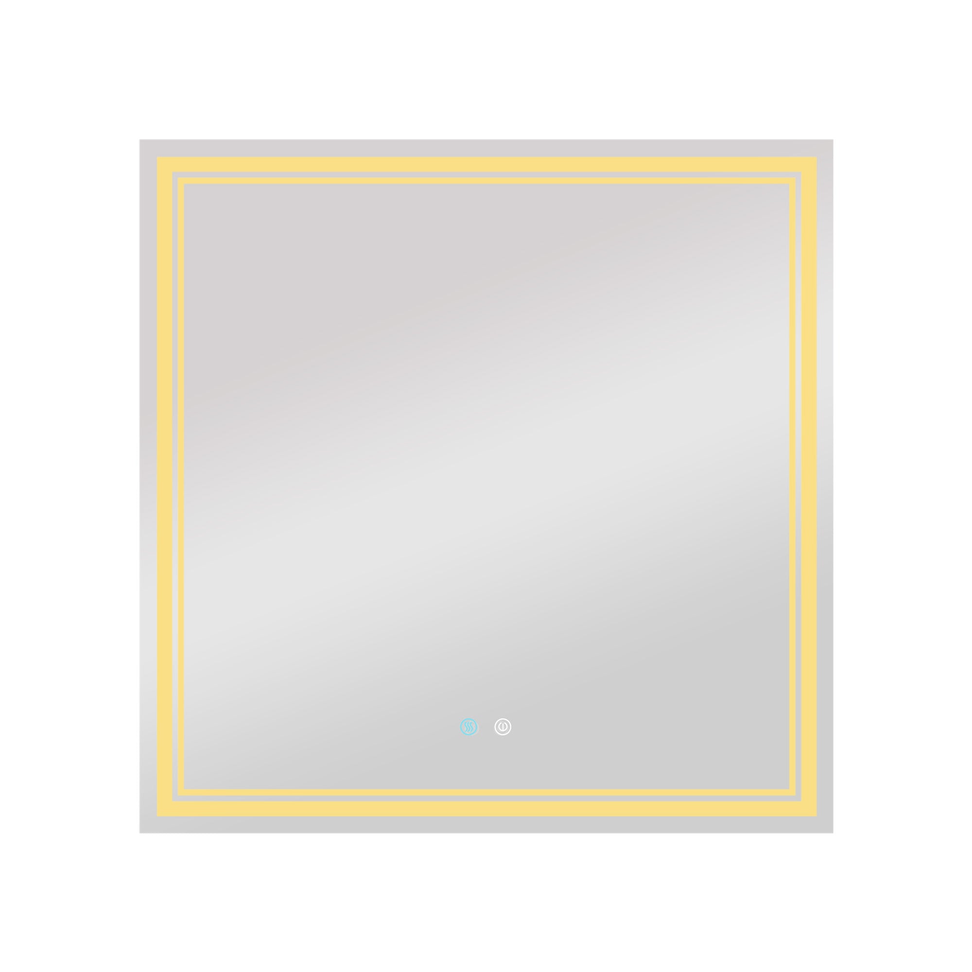 30/36/60 in. Rectangular Frameless LED Anti-Fog Wall Bathroom Vanity Mirror in Natural