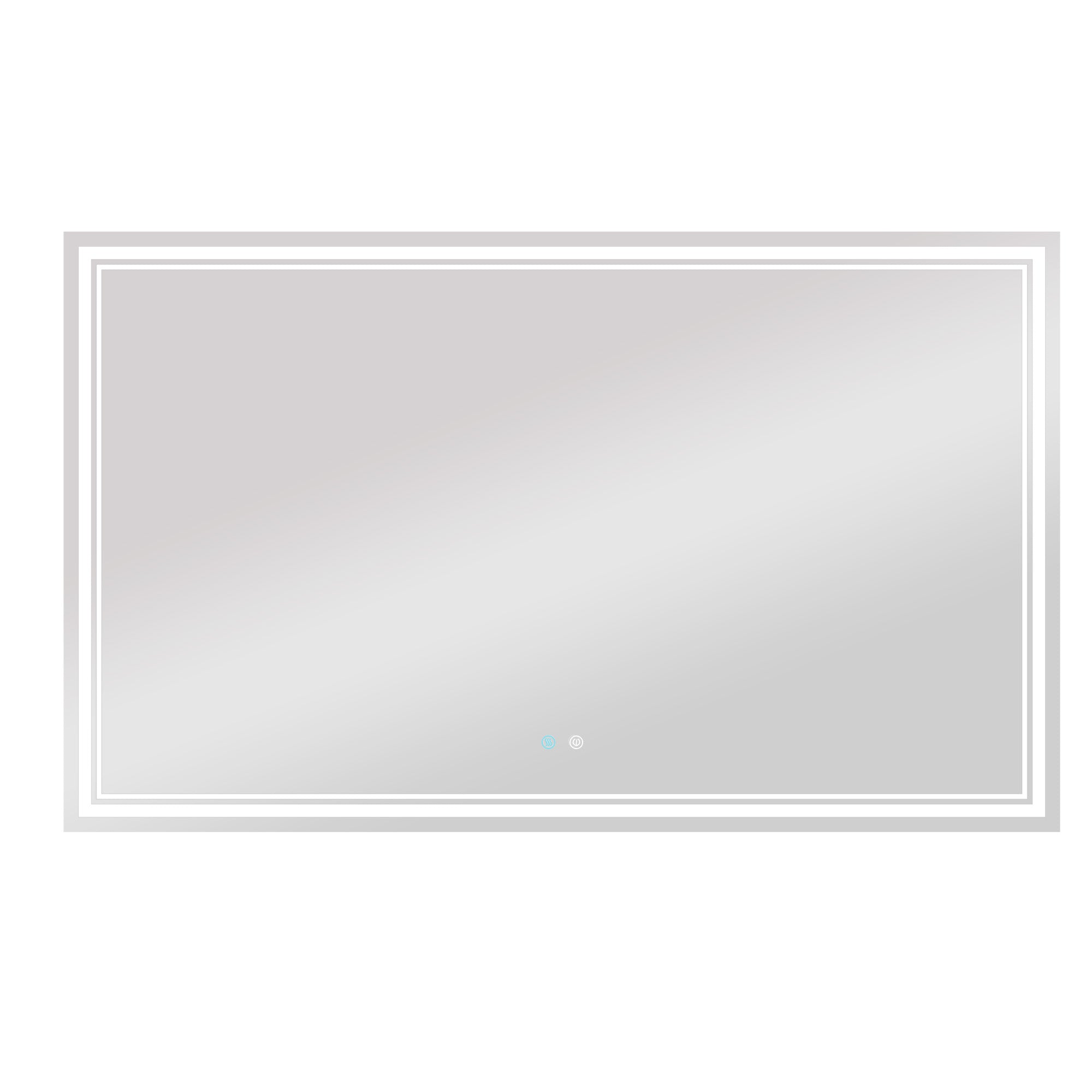 30/36/60 in. Rectangular Frameless LED Anti-Fog Wall Bathroom Vanity Mirror in Natural