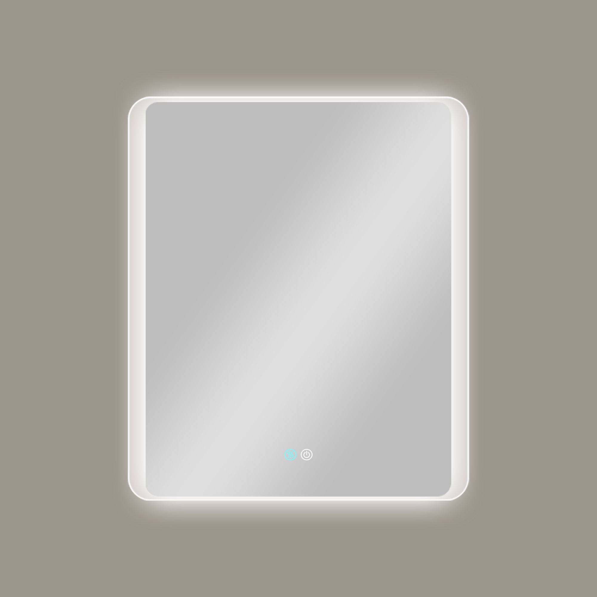 30/60 in. Rectangular Frameless LED Anti-Fog Wall Bathroom Vanity Mirror in Natural