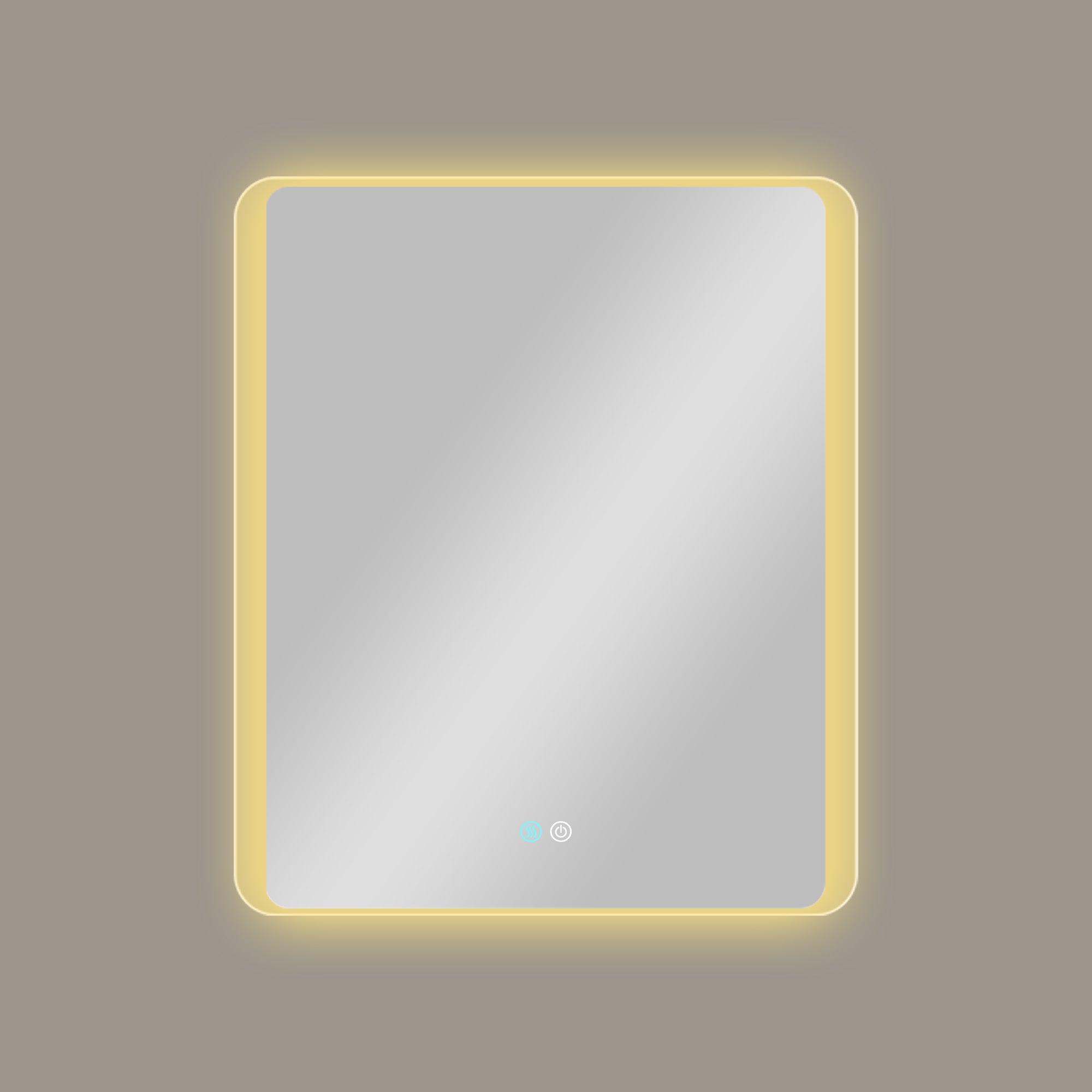 30/60 in. Rectangular Frameless LED Anti-Fog Wall Bathroom Vanity Mirror in Natural