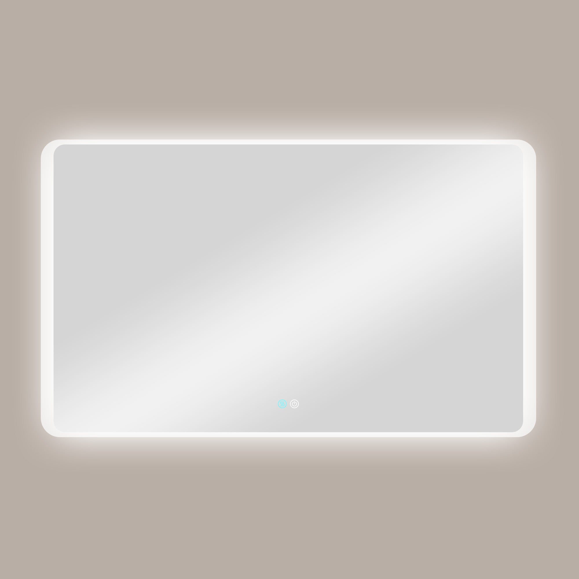 30/60 in. Rectangular Frameless LED Anti-Fog Wall Bathroom Vanity Mirror in Natural