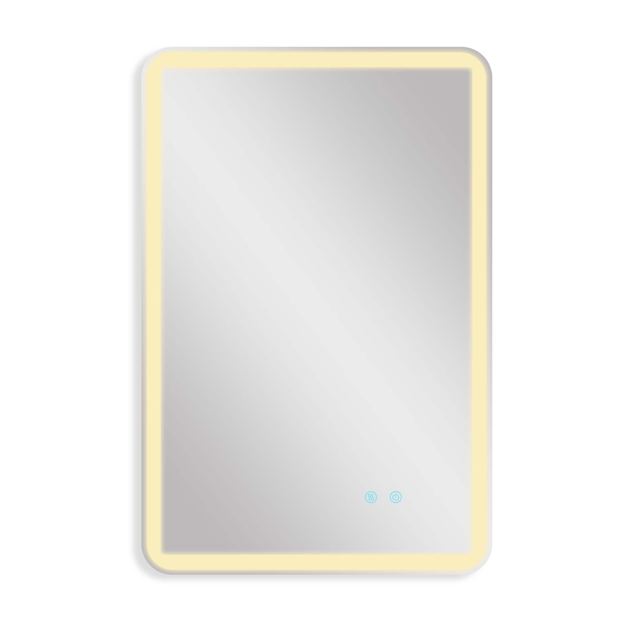 24/42/60 in. Rectangular Frameless LED Anti-Fog Wall Bathroom Vanity Mirror in Natural
