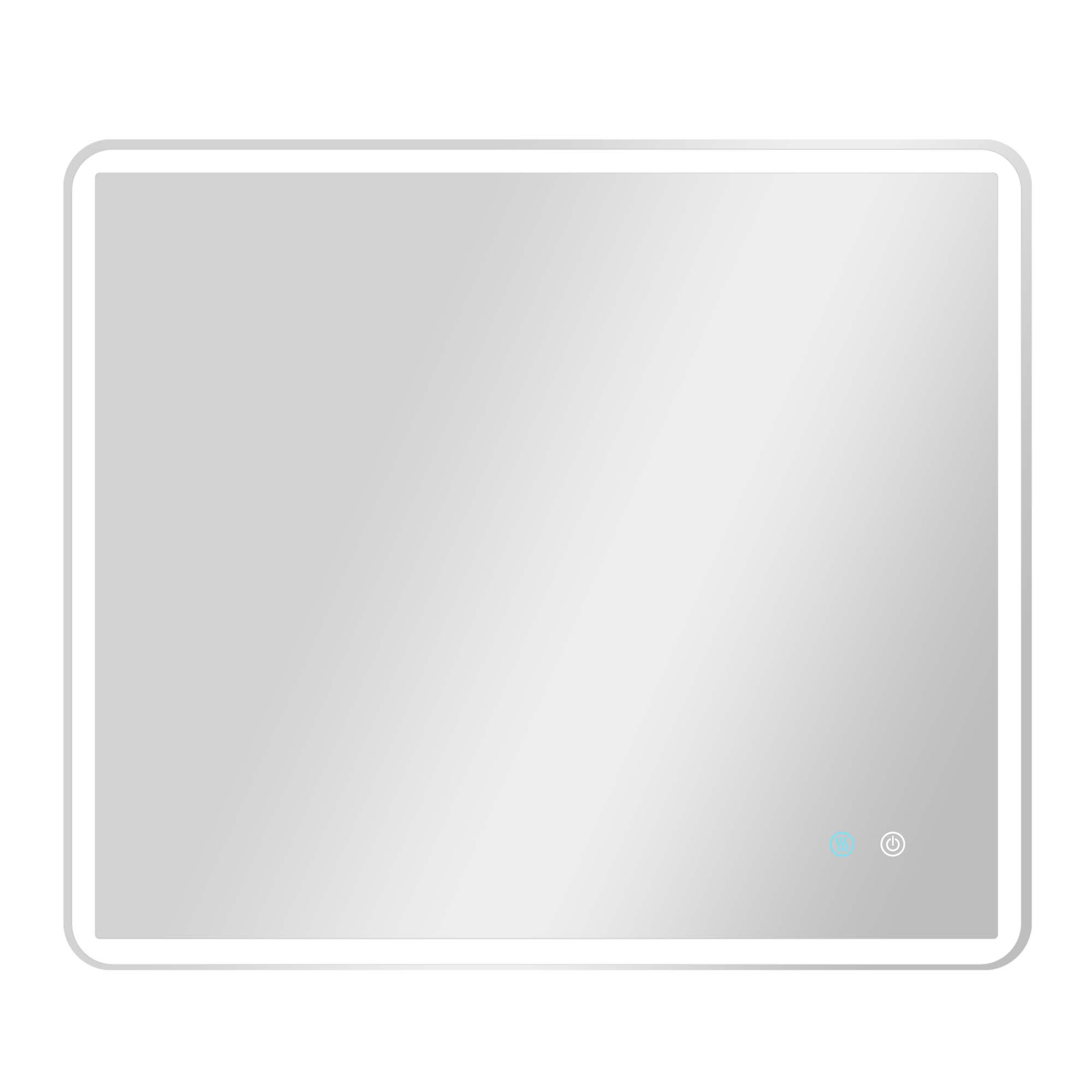 24/42/60 in. Rectangular Frameless LED Anti-Fog Wall Bathroom Vanity Mirror in Natural