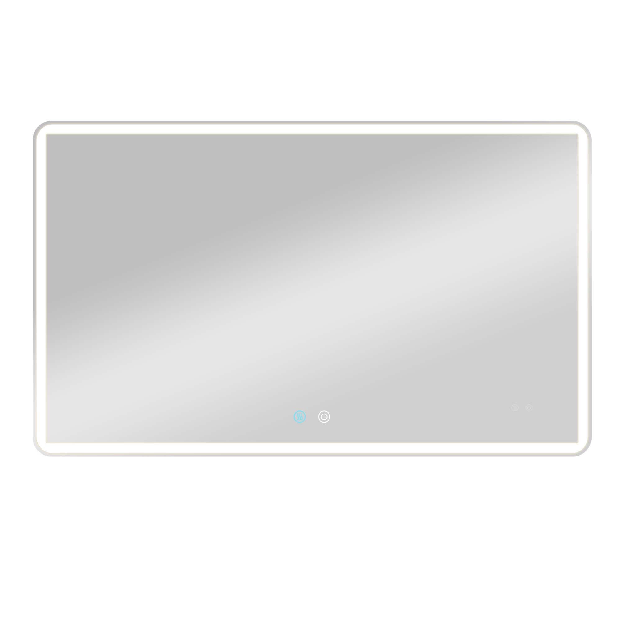 24/42/60 in. Rectangular Frameless LED Anti-Fog Wall Bathroom Vanity Mirror in Natural
