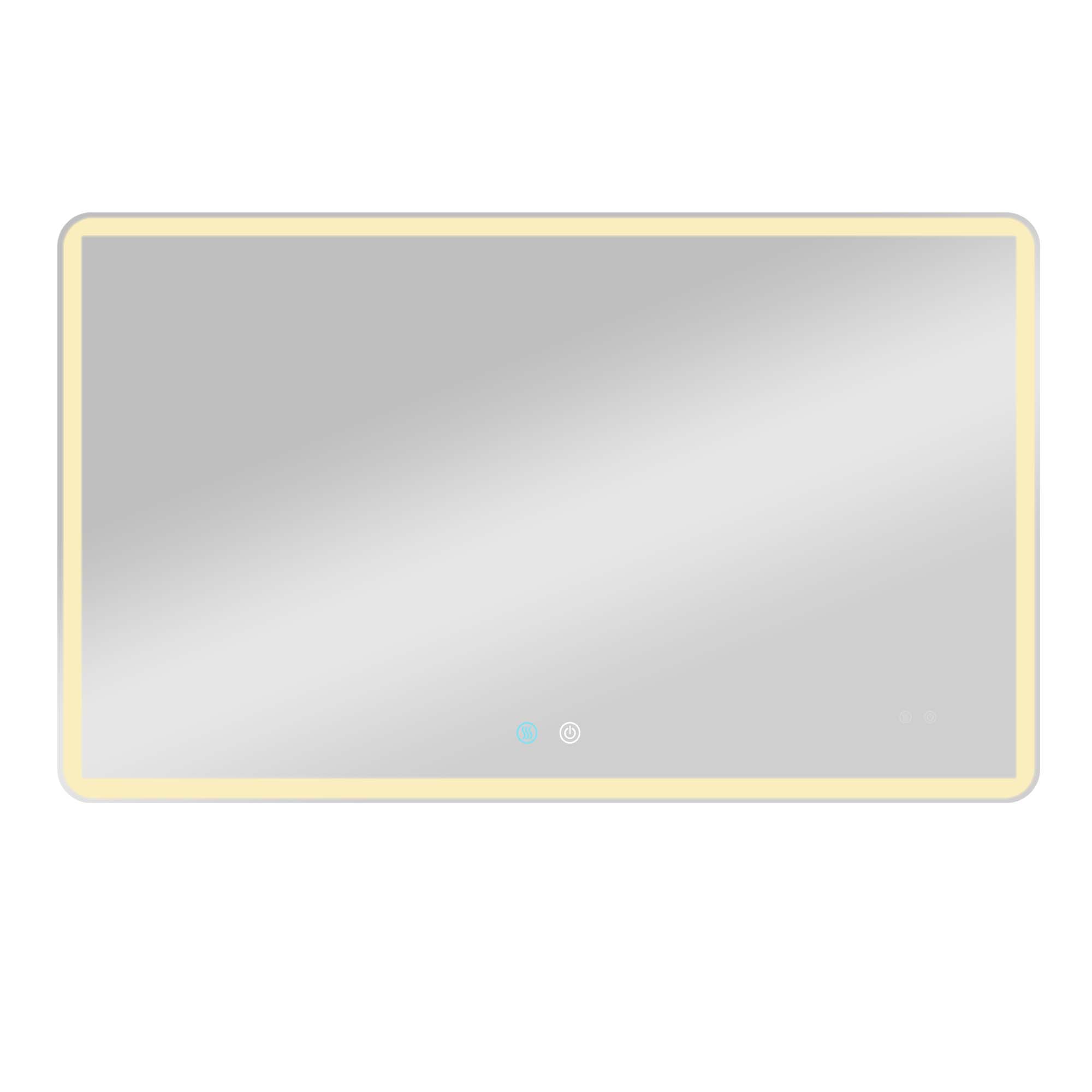 24/42/60 in. Rectangular Frameless LED Anti-Fog Wall Bathroom Vanity Mirror in Natural