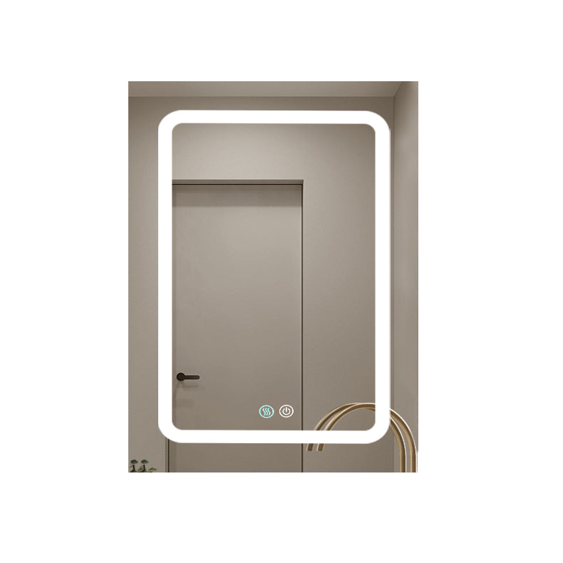 20 in. W x 30 in. H Rectangular Aluminum Framed Wall Mounted LED Bathroom Vanity Mirror