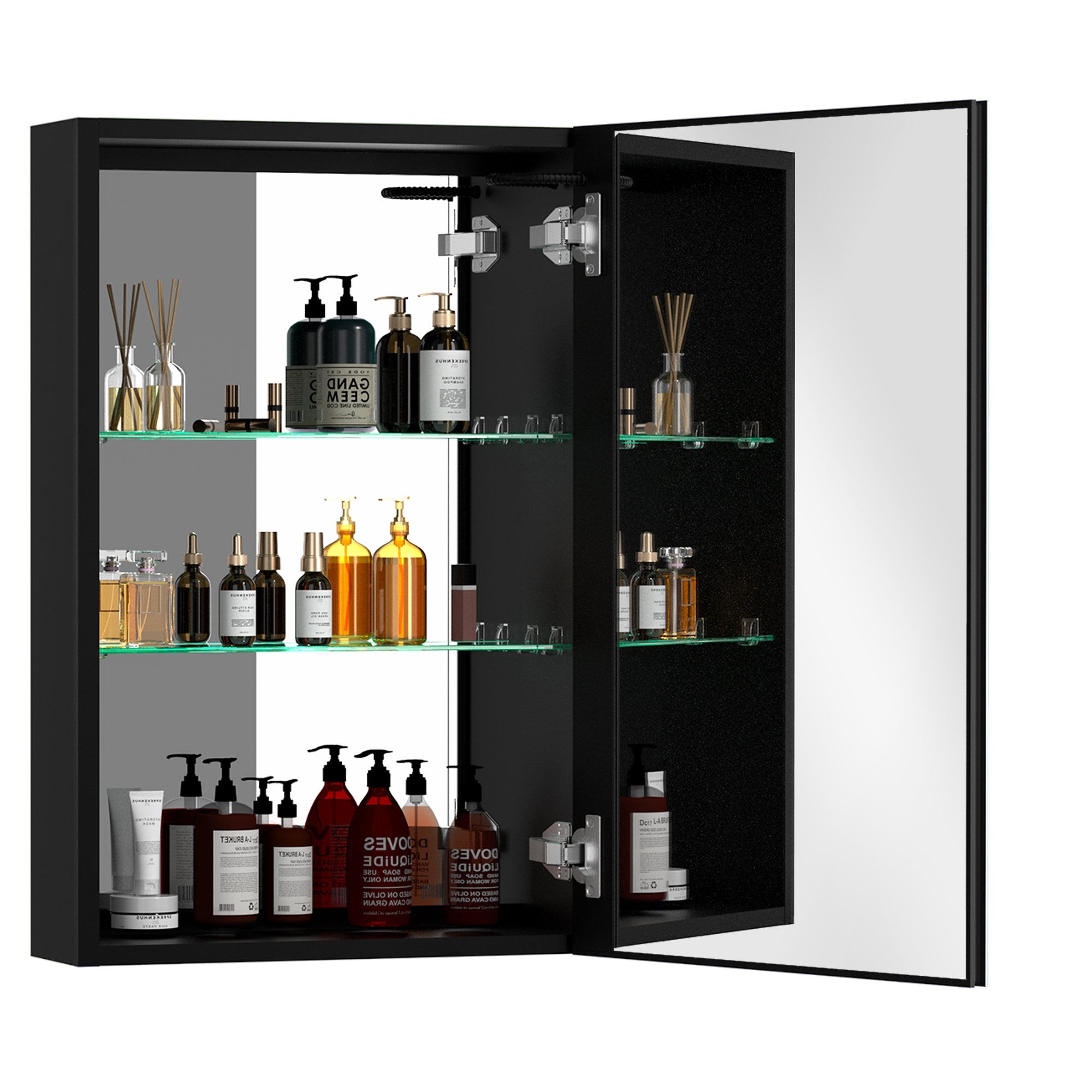 20 in. W x 30 in. H Rectangular Aluminum Framed Wall Mounted LED Bathroom Vanity Mirror