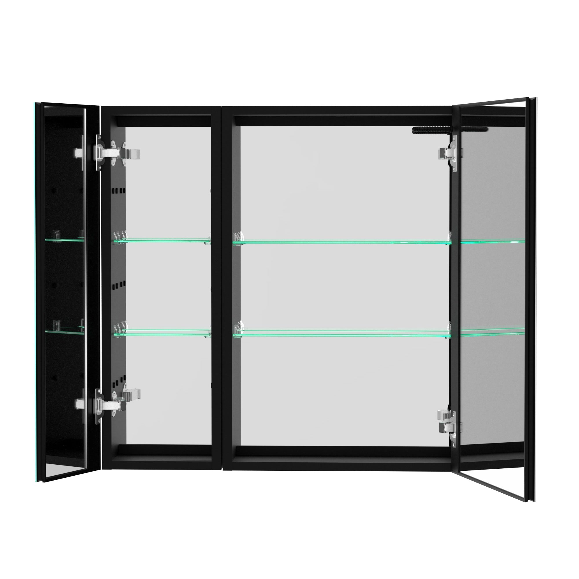 30 in. W x 30 in. H Surface Mount Bathroom Medicine Cabinet with Mirror and Shelves