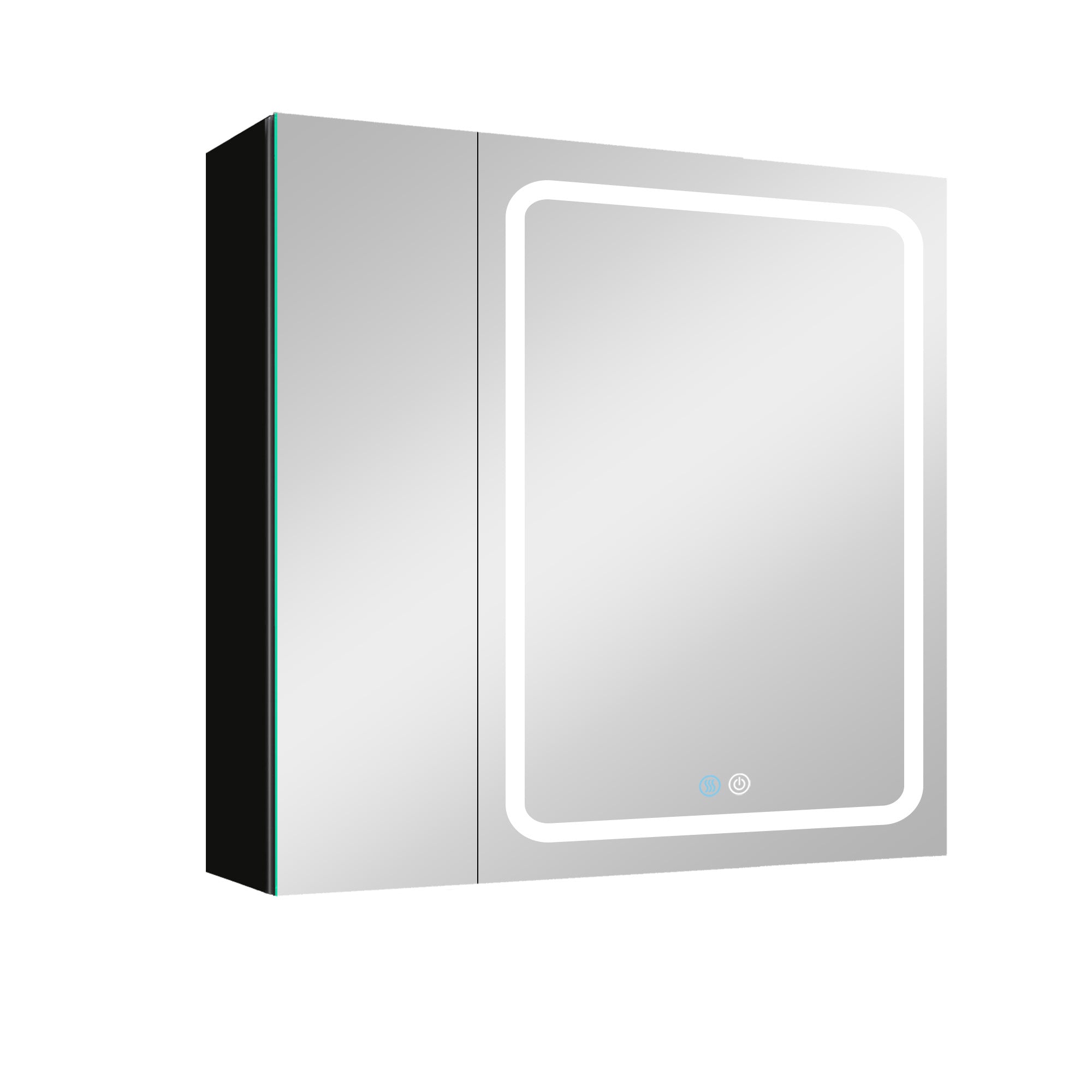 30 in. W x 30 in. H Surface Mount Bathroom Medicine Cabinet with Mirror and Shelves