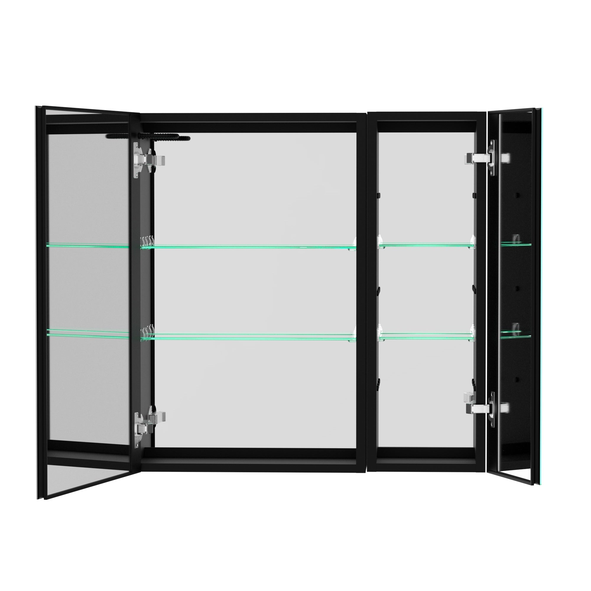 30 in. W x 30 in. H Surface Mount Bathroom Medicine Cabinet with Mirror and Shelves