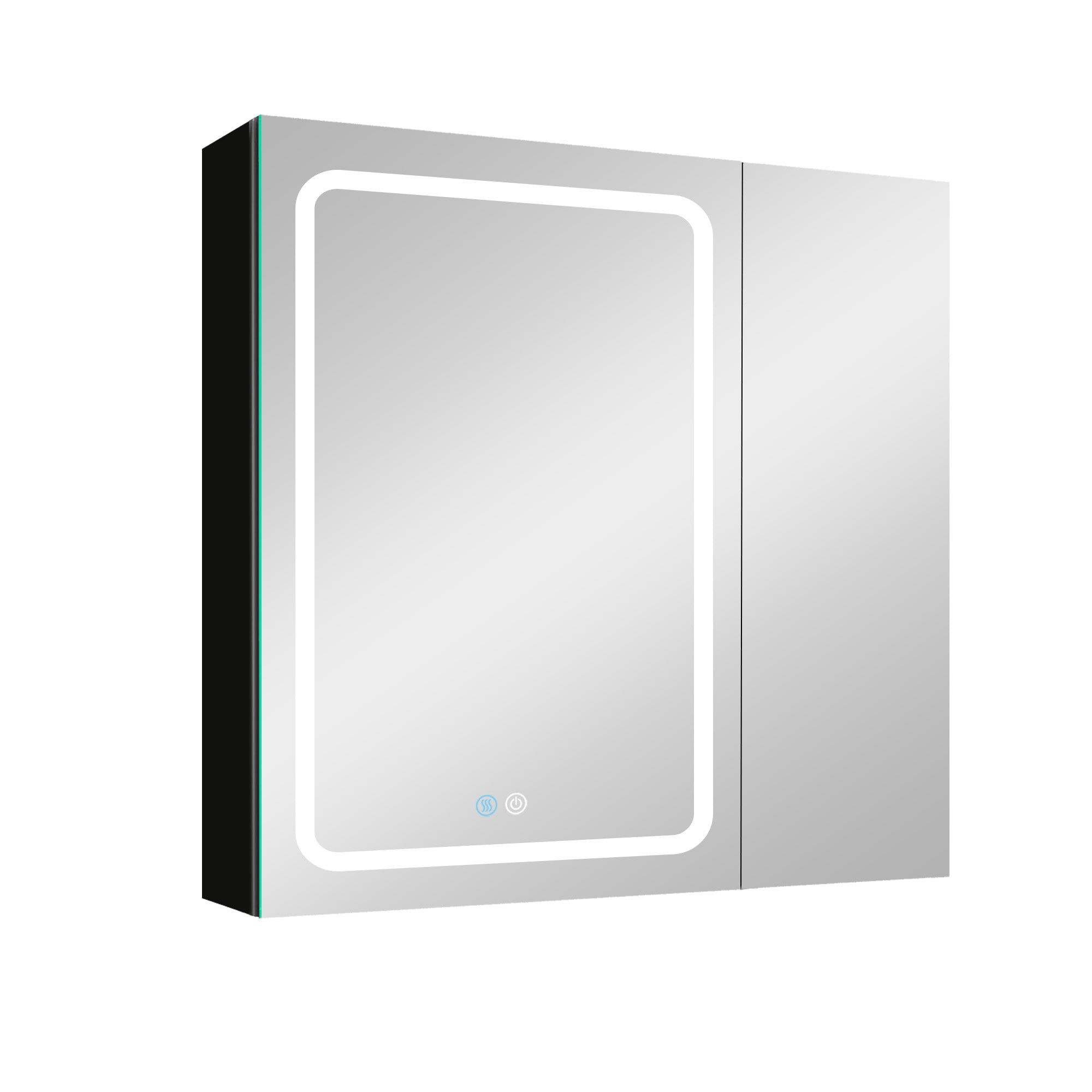 30 in. W x 30 in. H Surface Mount Bathroom Medicine Cabinet with Mirror and Shelves