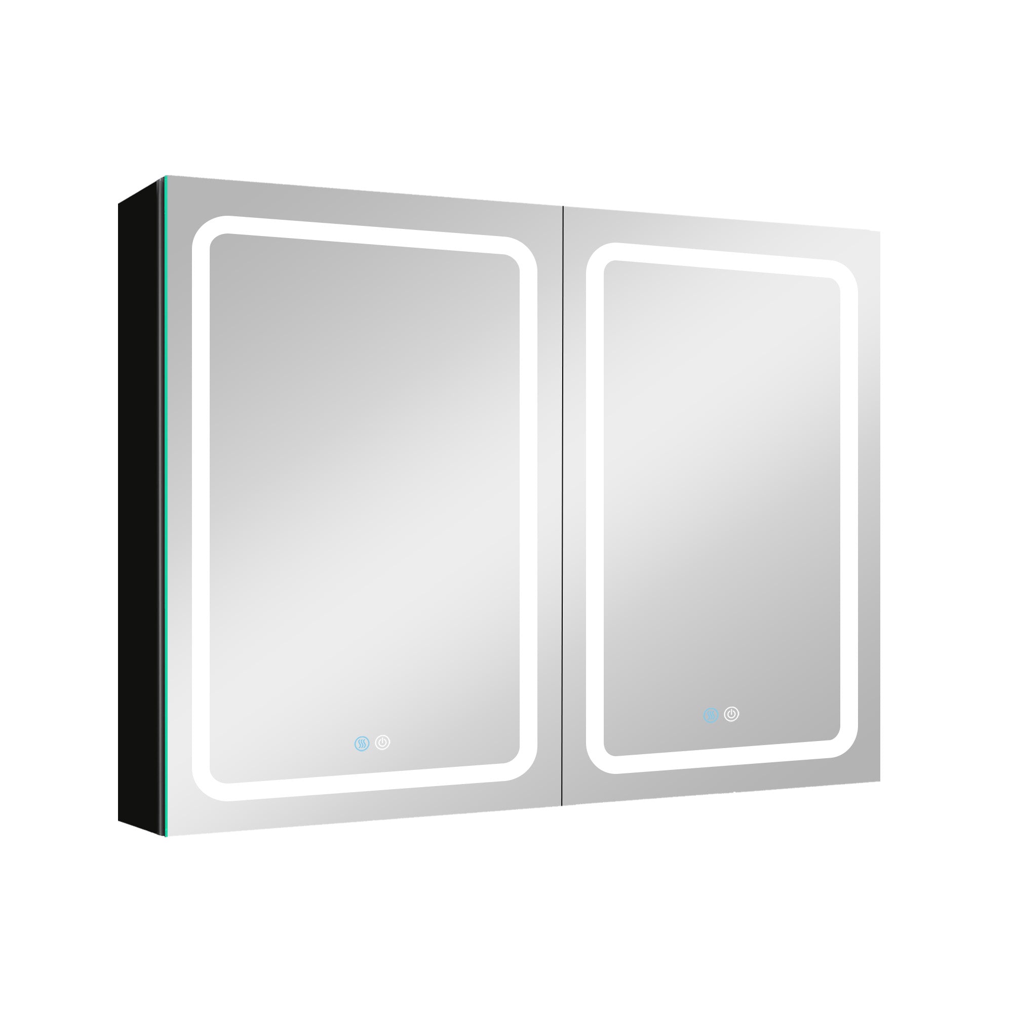 40 in. W x 30 in. H Surface Mount Bathroom Medicine Cabinet with Mirror and Shelves