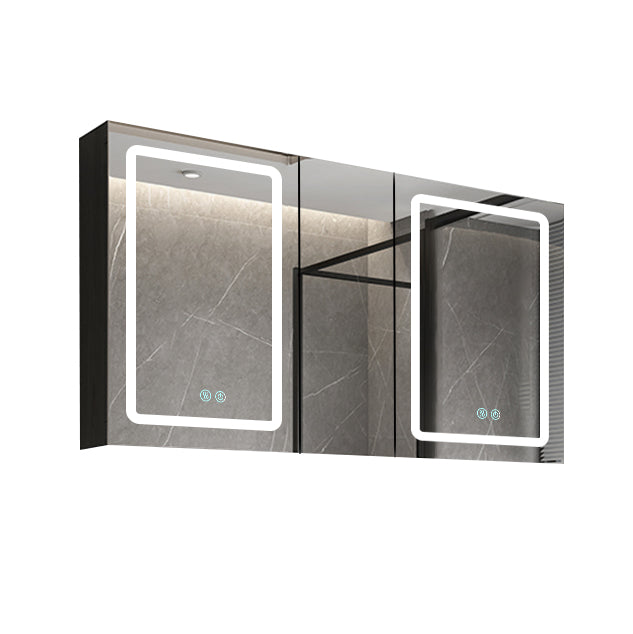 50 in. W x 30 in. H Surface Mount Bathroom Medicine Cabinet with Mirror and Shelves