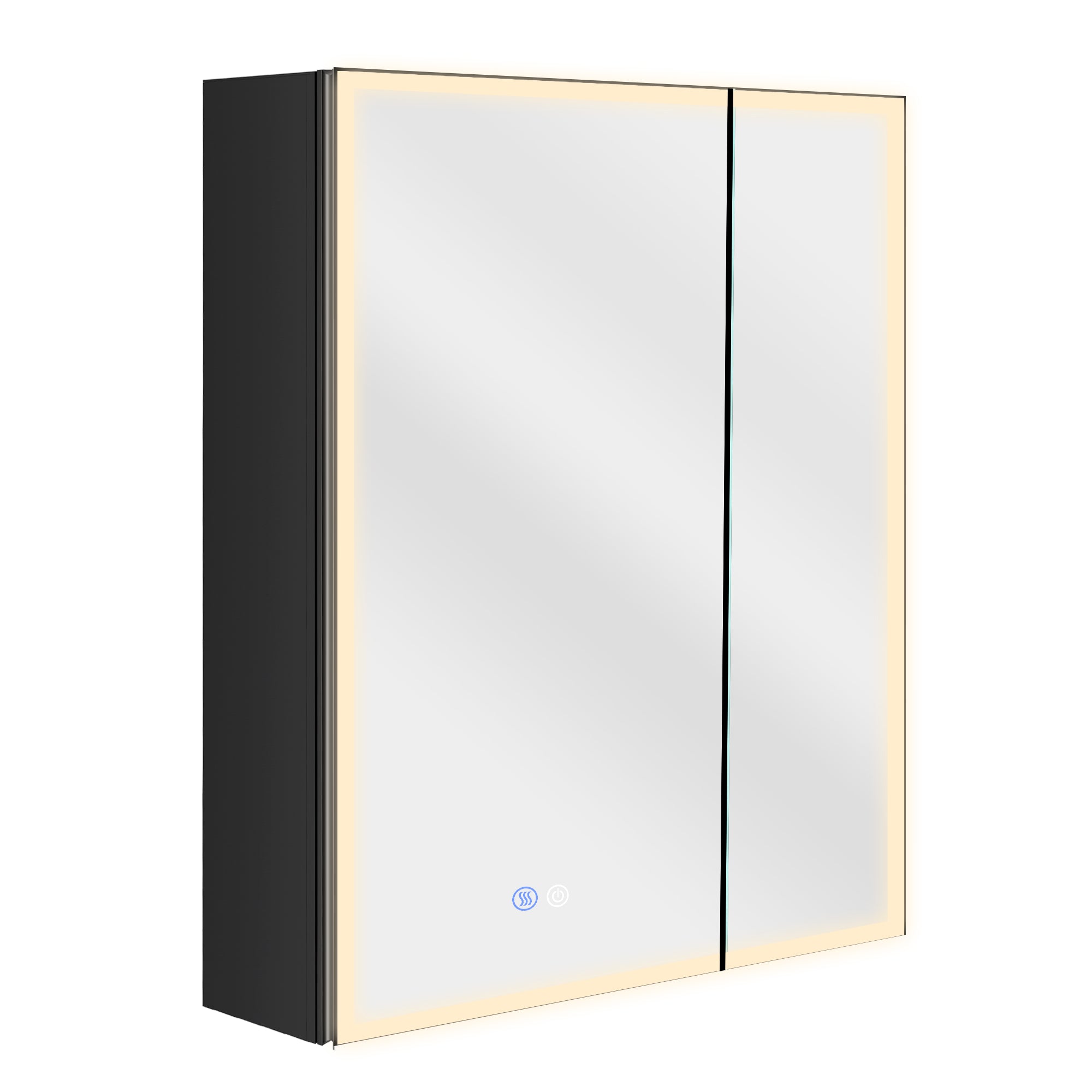 30 in. W x 30 in. H Surface Mount Bathroom Medicine Cabinet with Mirror and Shelves