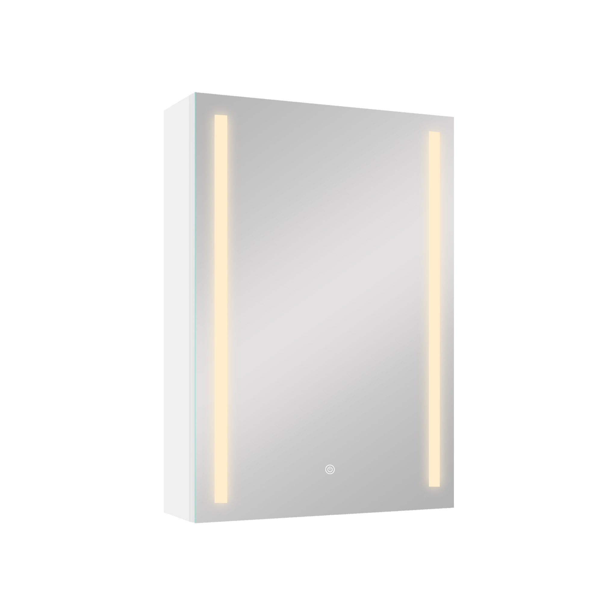 20 in. W x 30 in. H Surface Mount Bathroom Medicine Cabinet with Mirror and Shelves