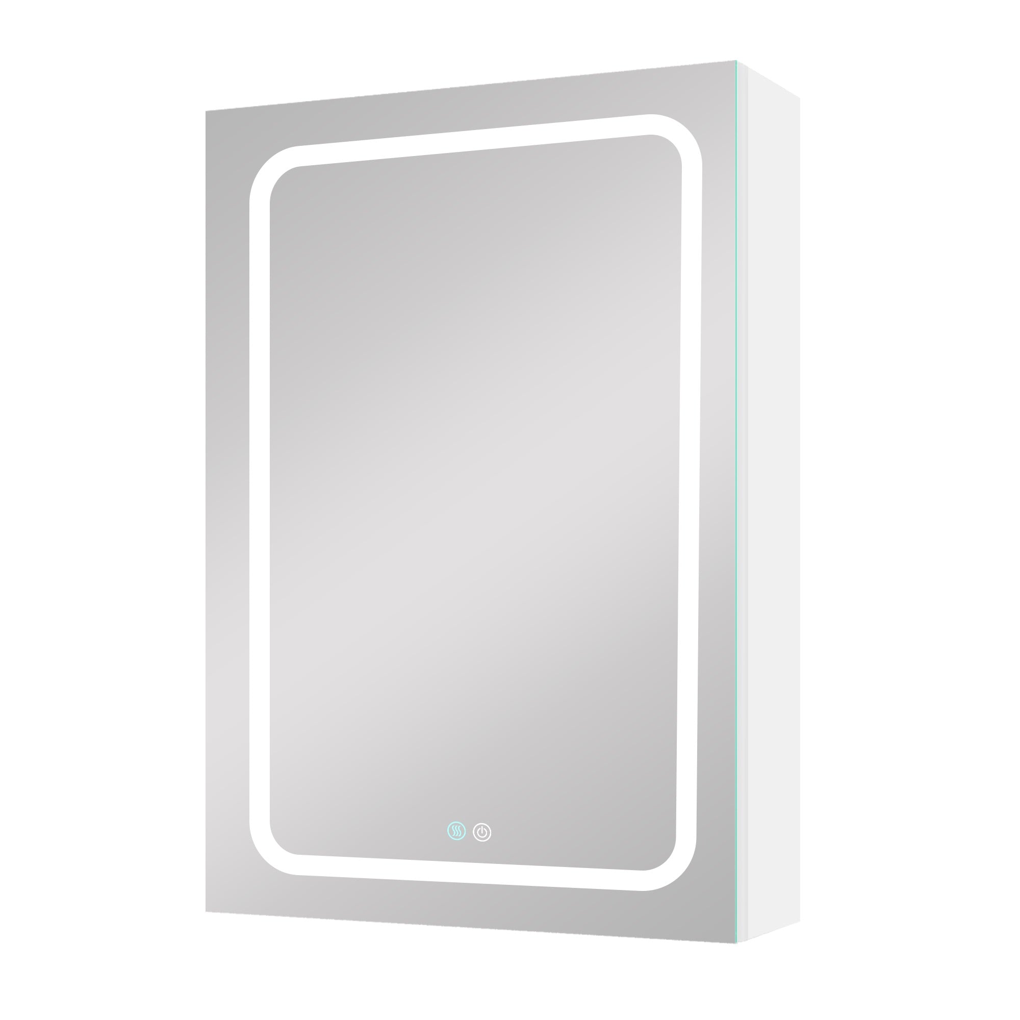 20 in. W x 30 in. H Surface Mount Bathroom Medicine Cabinet with Mirror and Shelves
