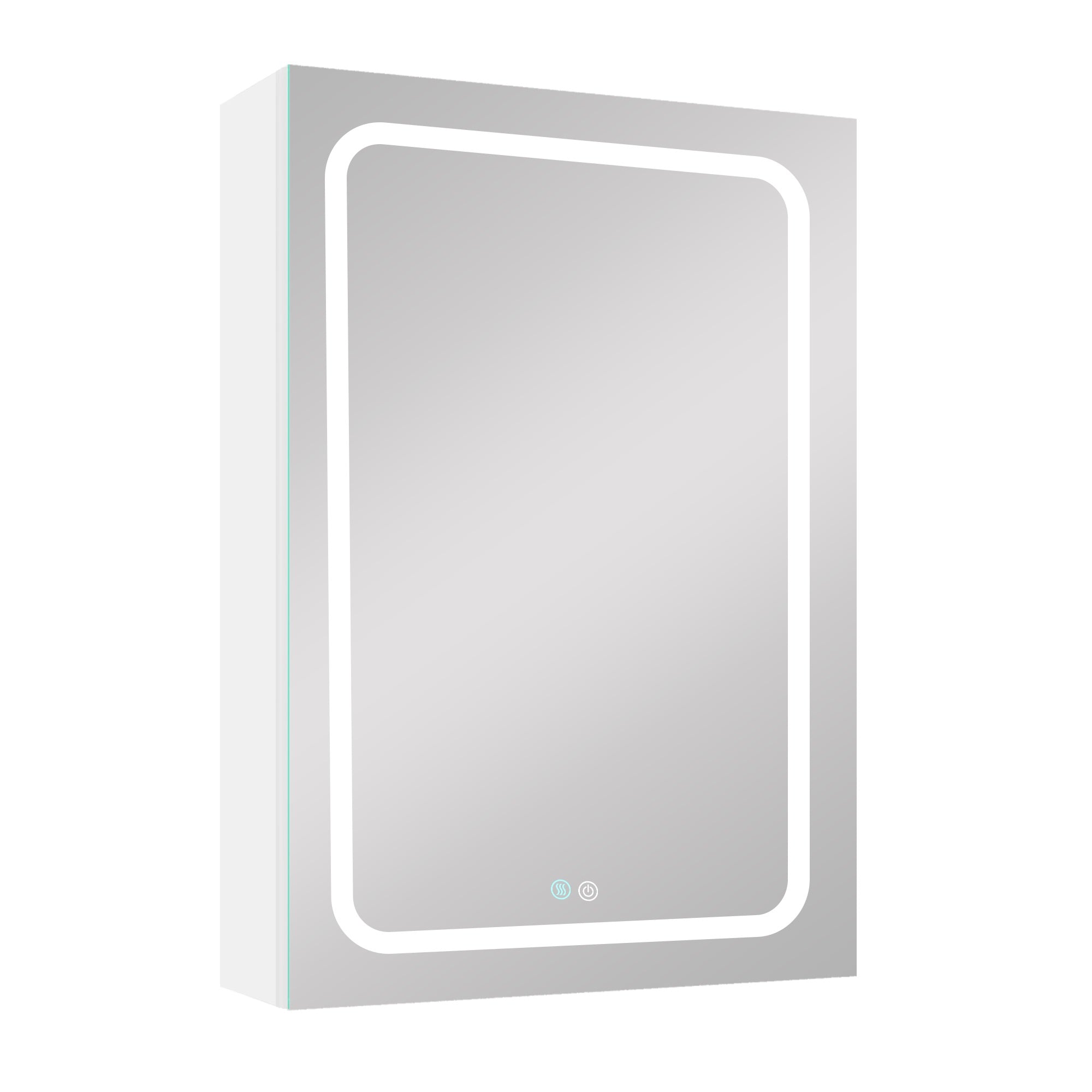 20 in. W x 30 in. H Surface Mount Bathroom Medicine Cabinet with Mirror and Shelves