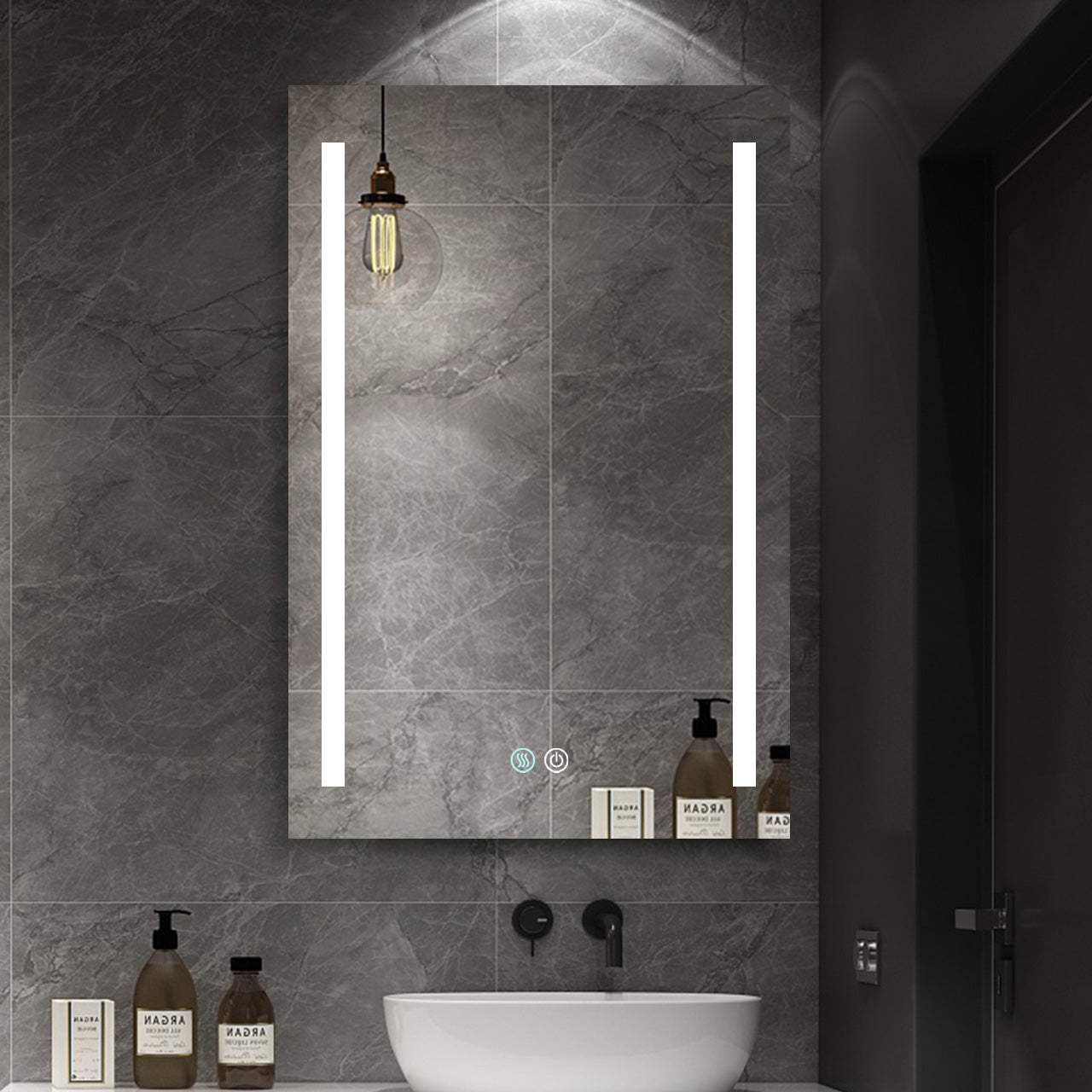 20 in. W x 30 in. H Surface Mount Bathroom Medicine Cabinet with Mirror and Shelves