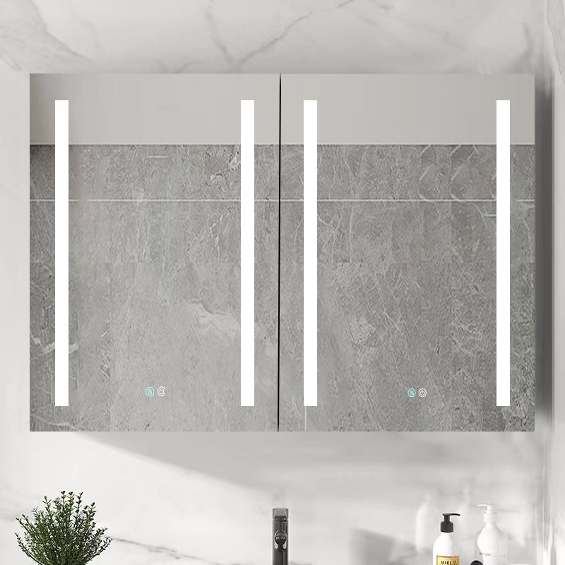40 in. W x 30 in. H Surface Mount Bathroom Medicine Cabinet with Mirror and Shelves