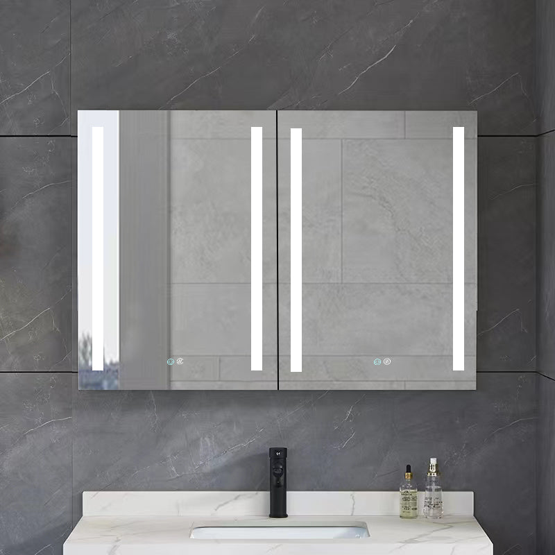 40 in. W x 30 in. H Surface Mount Bathroom Medicine Cabinet with Mirror and Shelves